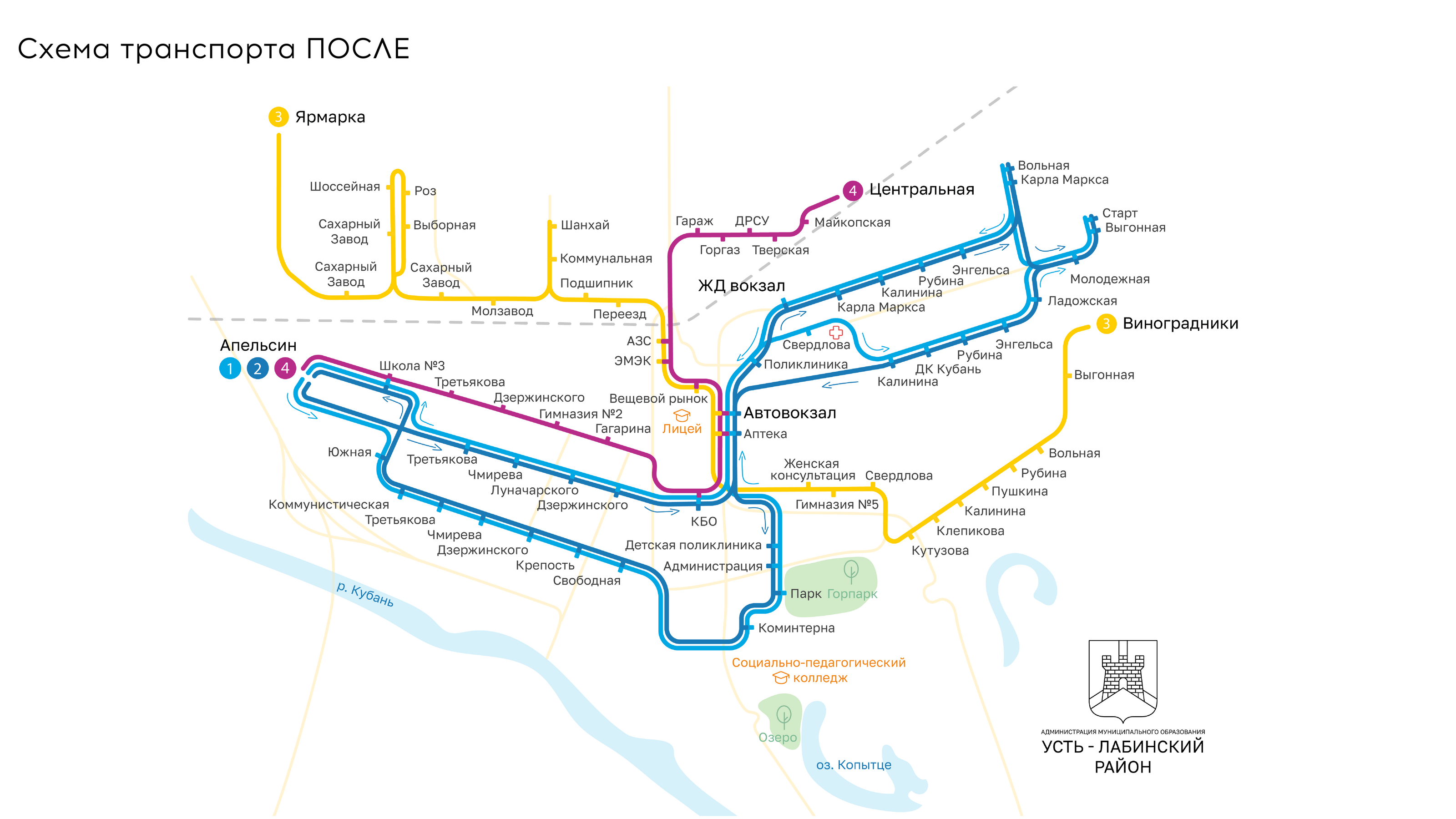 Транспортная карта г. Усть-Лабинск — Изображение №4 — Графика на Dprofile