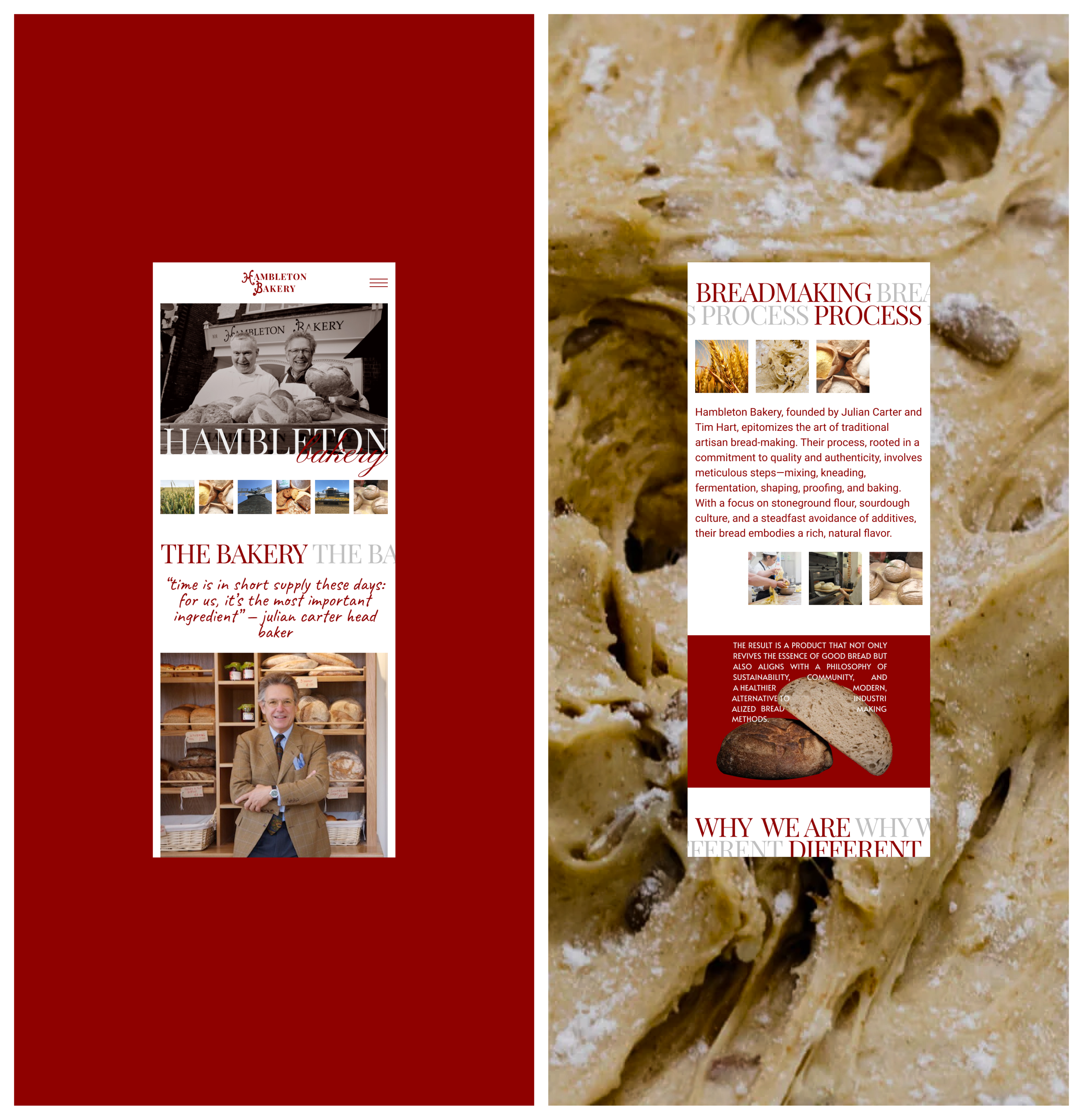 HAMBLENTON BAKERY | LANDING PAGE — Изображение №4 — Интерфейсы на Dprofile