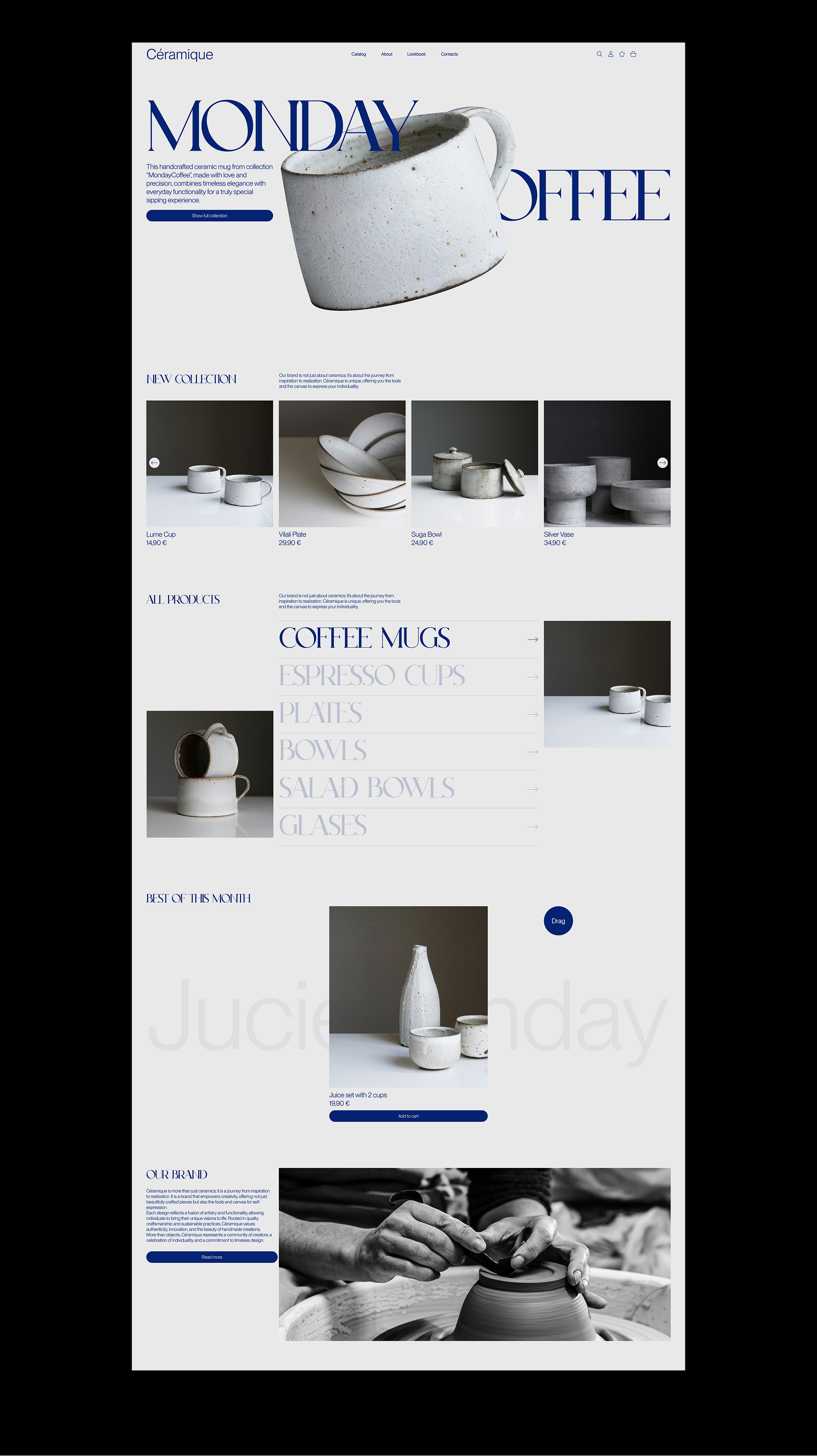 Céramique │ E-Commerce — Изображение №3 — Интерфейсы, Брендинг на Dprofile