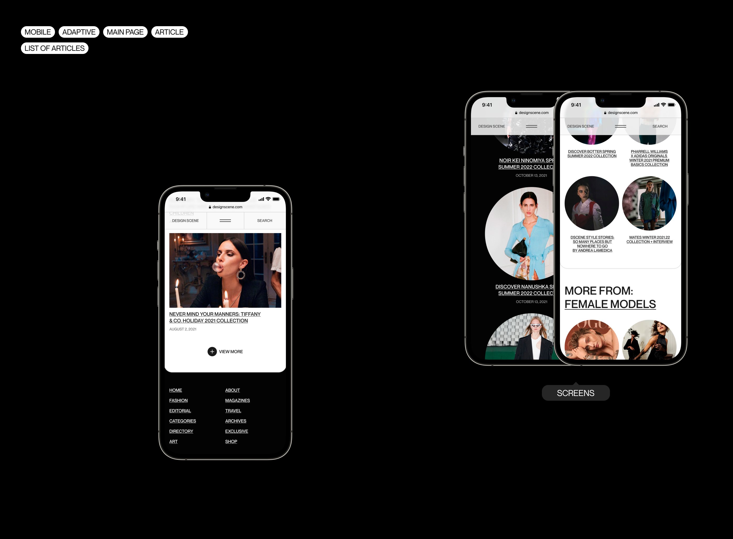 designscene.net — UX/UI concept — Изображение №3 — Интерфейсы на Dprofile