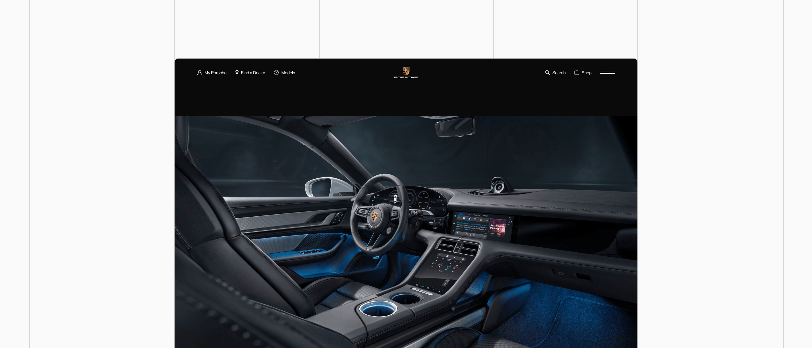 Porsche Website — UX/UI Concept — Изображение №21 — Интерфейсы на Dprofile