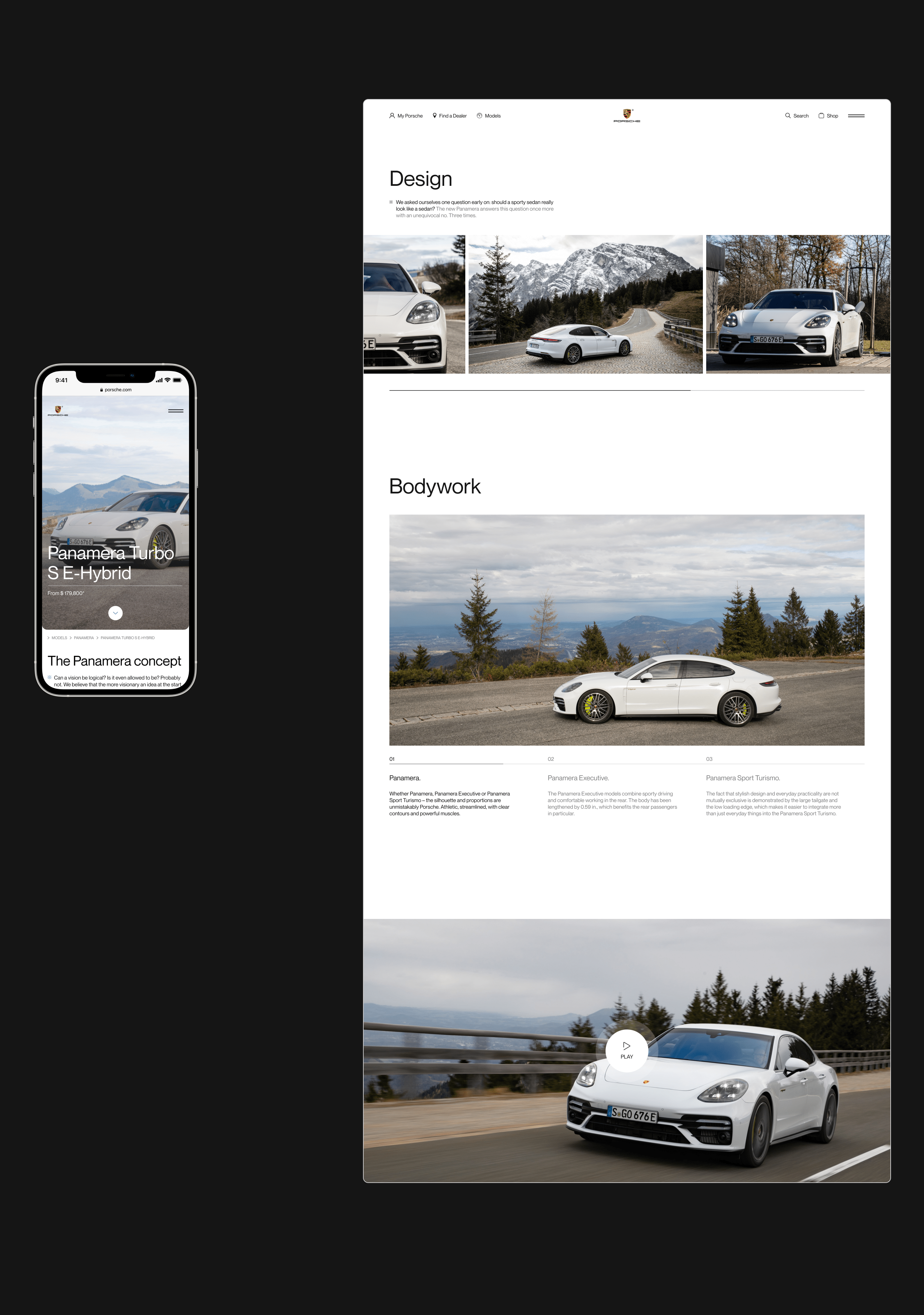 Porsche Website — UX/UI Concept — Изображение №13 — Интерфейсы на Dprofile