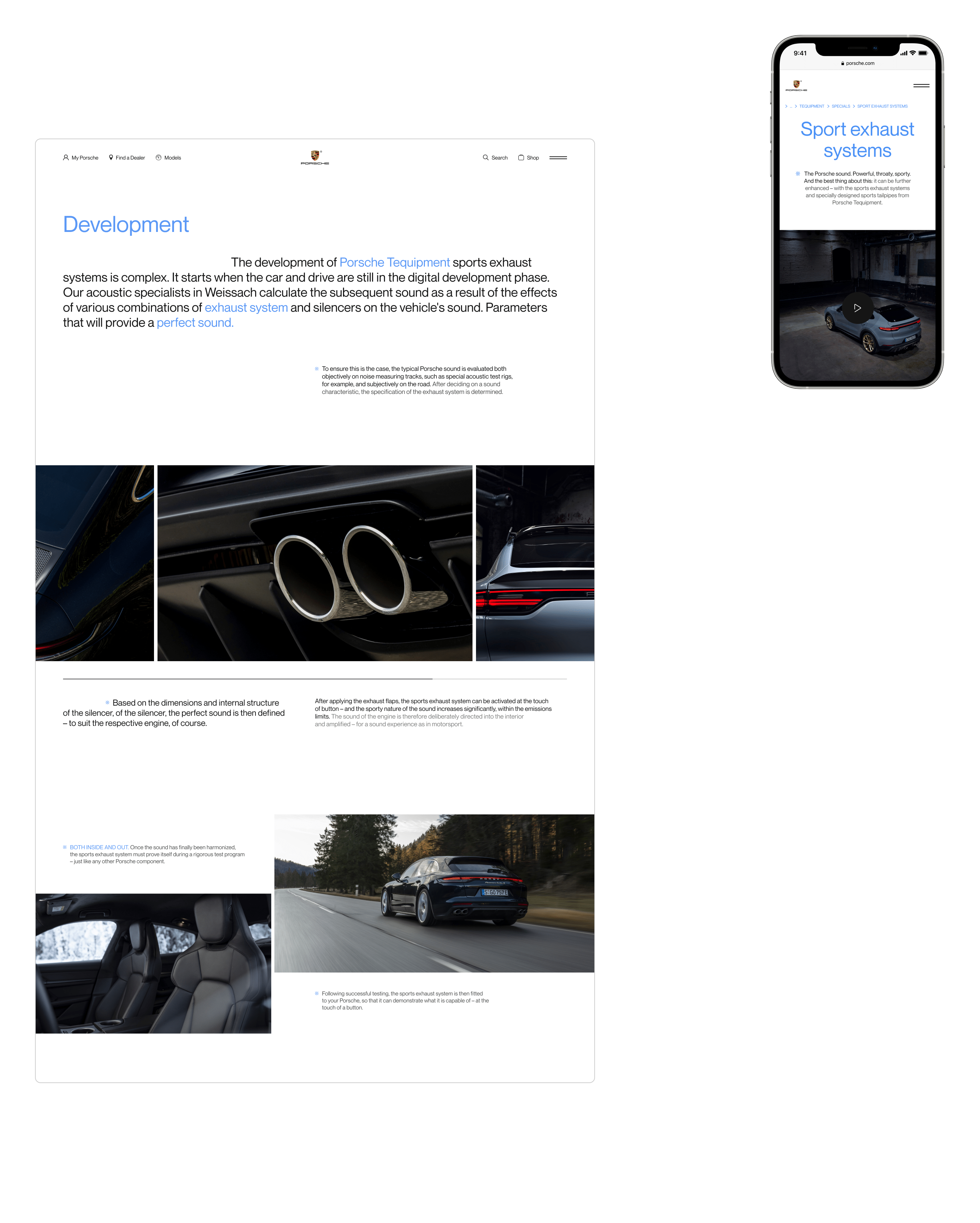 Porsche Website — UX/UI Concept — Изображение №26 — Интерфейсы на Dprofile
