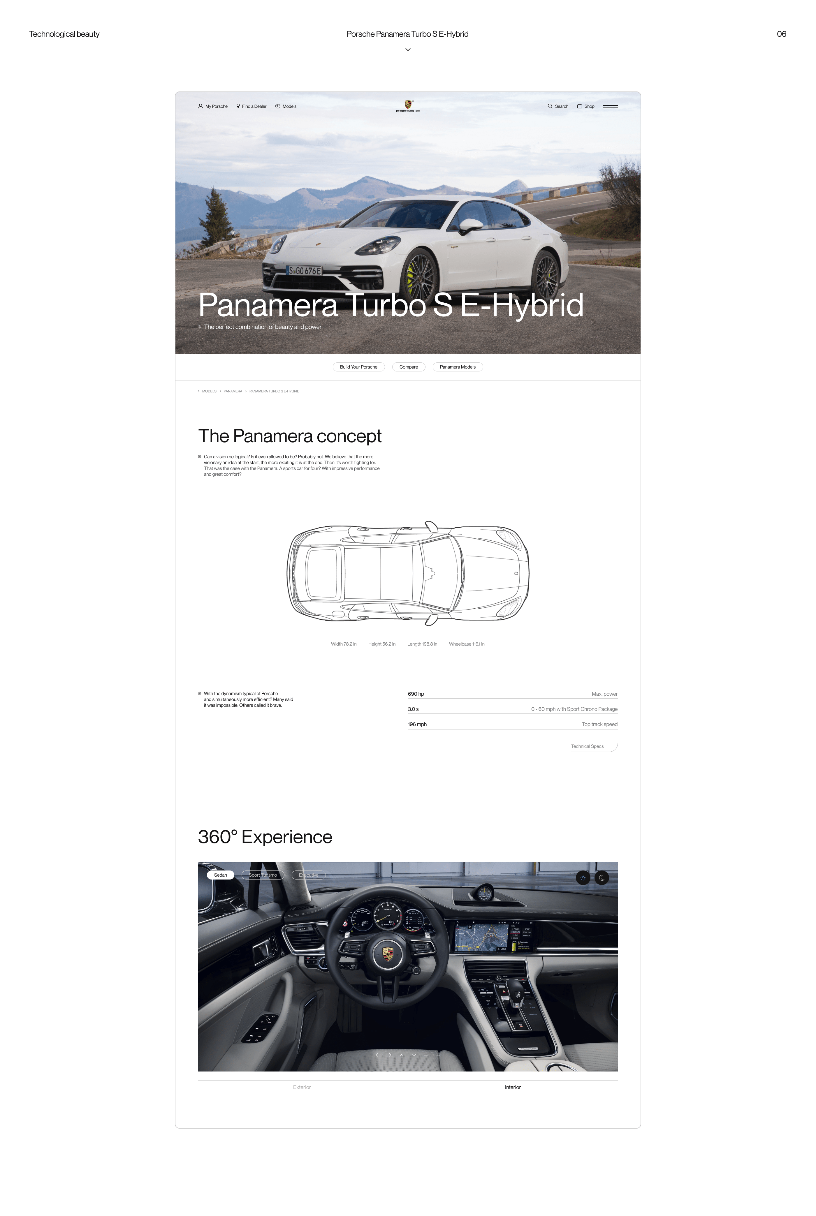 Porsche Website — UX/UI Concept — Изображение №12 — Интерфейсы на Dprofile