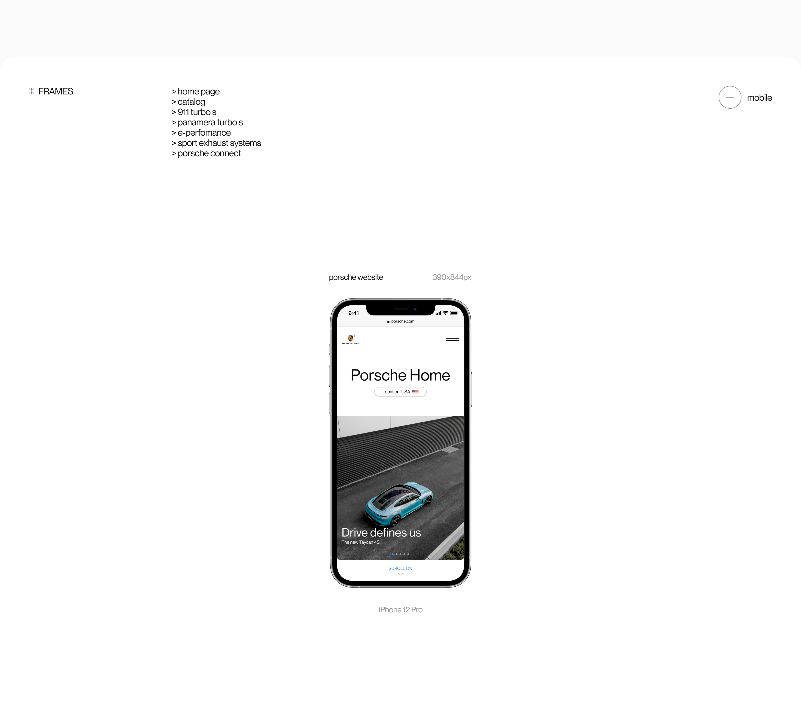 Porsche Website — UX/UI Concept — Изображение №2 — Интерфейсы на Dprofile