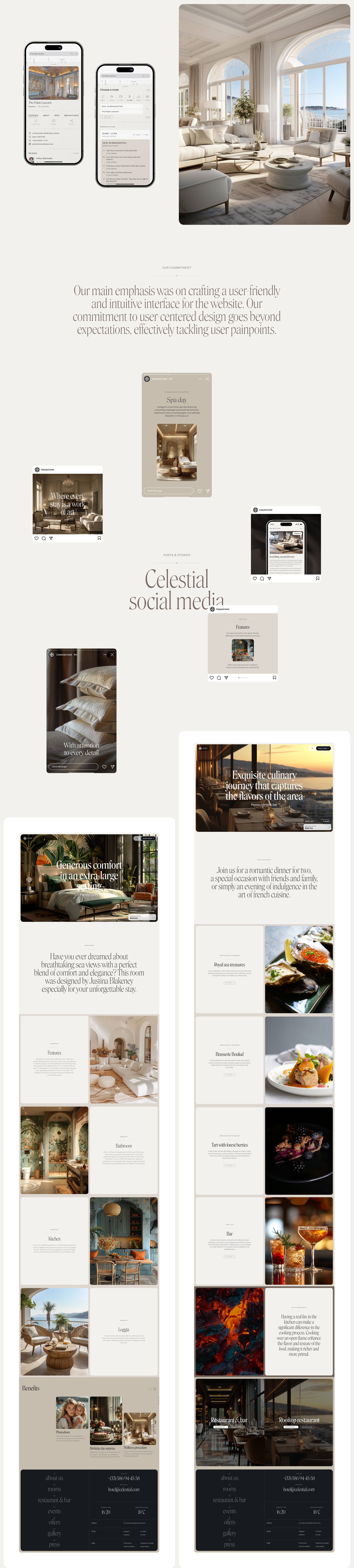 Celestial — luxury boutique hotel site — Изображение №9 — Интерфейсы на Dprofile