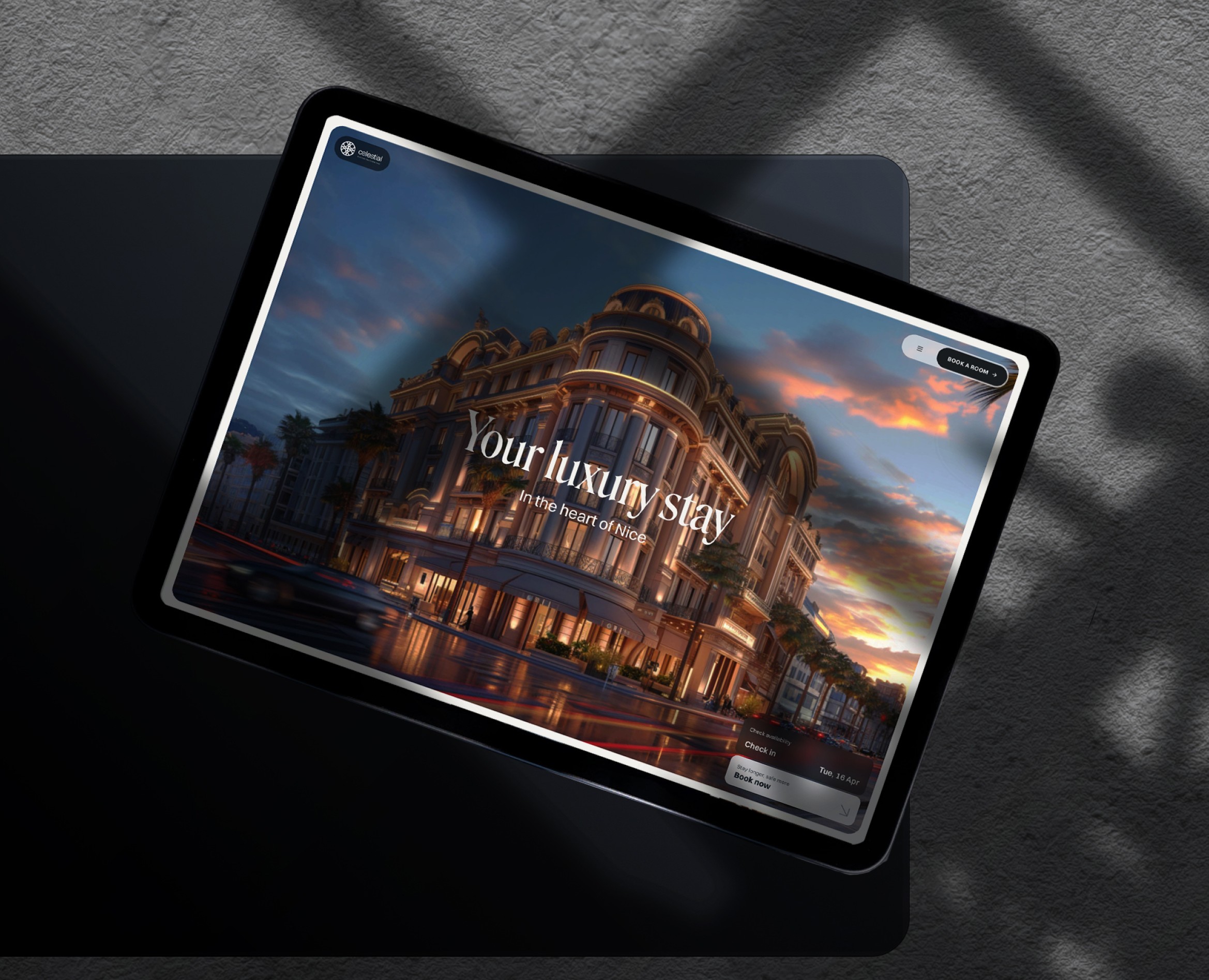 Celestial — luxury boutique hotel site — Интерфейсы на Dprofile