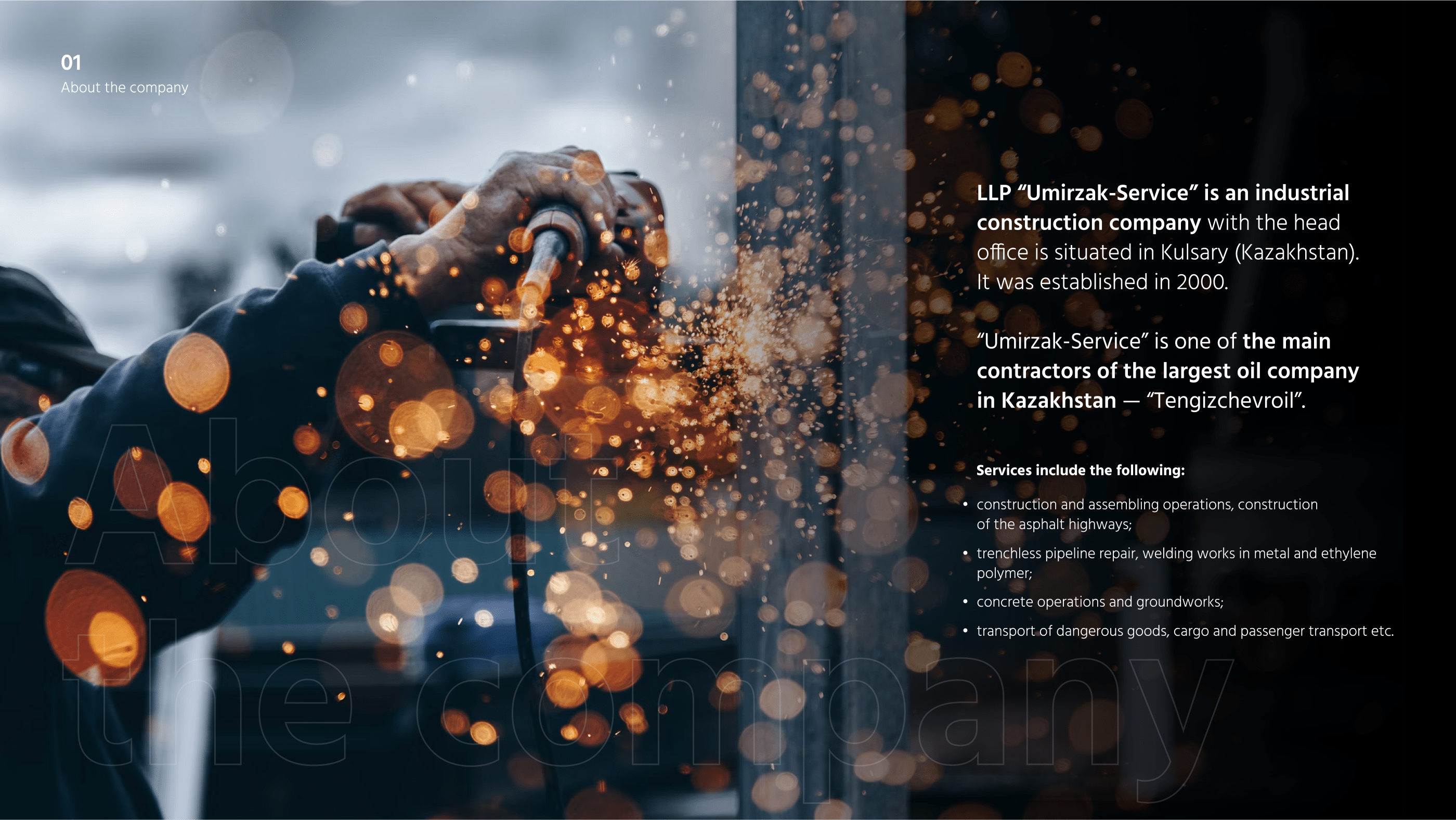 UMIRZAK (Industrial Construction Company Rebranding) — Изображение №2 — Брендинг на Dprofile