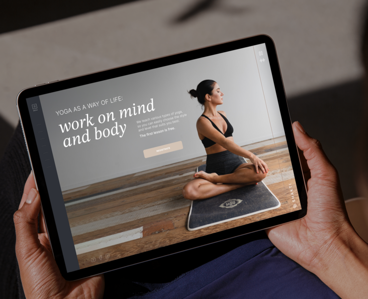 SHAKTI yoga studio — Интерфейсы на Dprofile