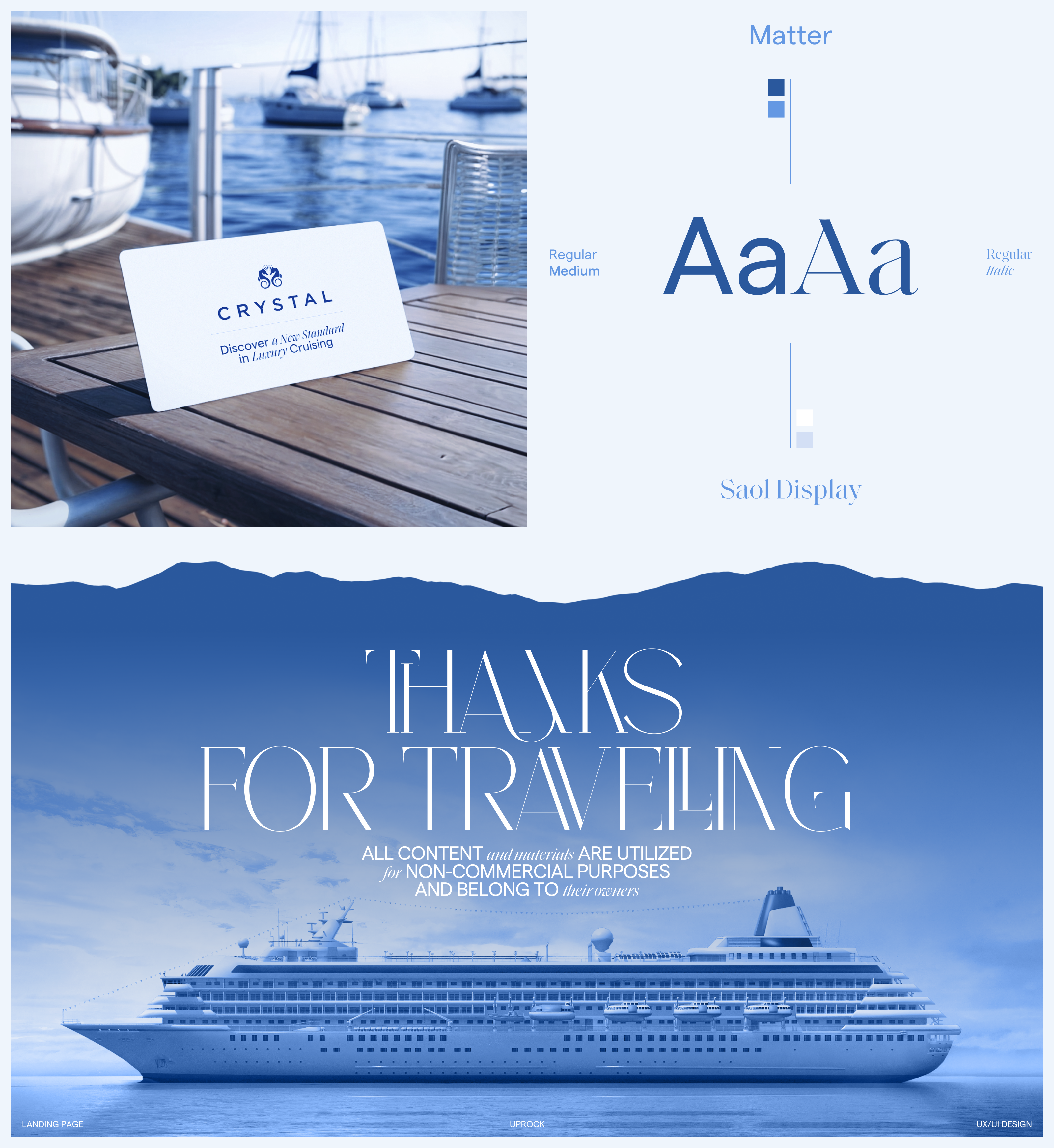 Crystal Cruises | Landing page | Redesign — Изображение №7 — Интерфейсы, Брендинг на Dprofile