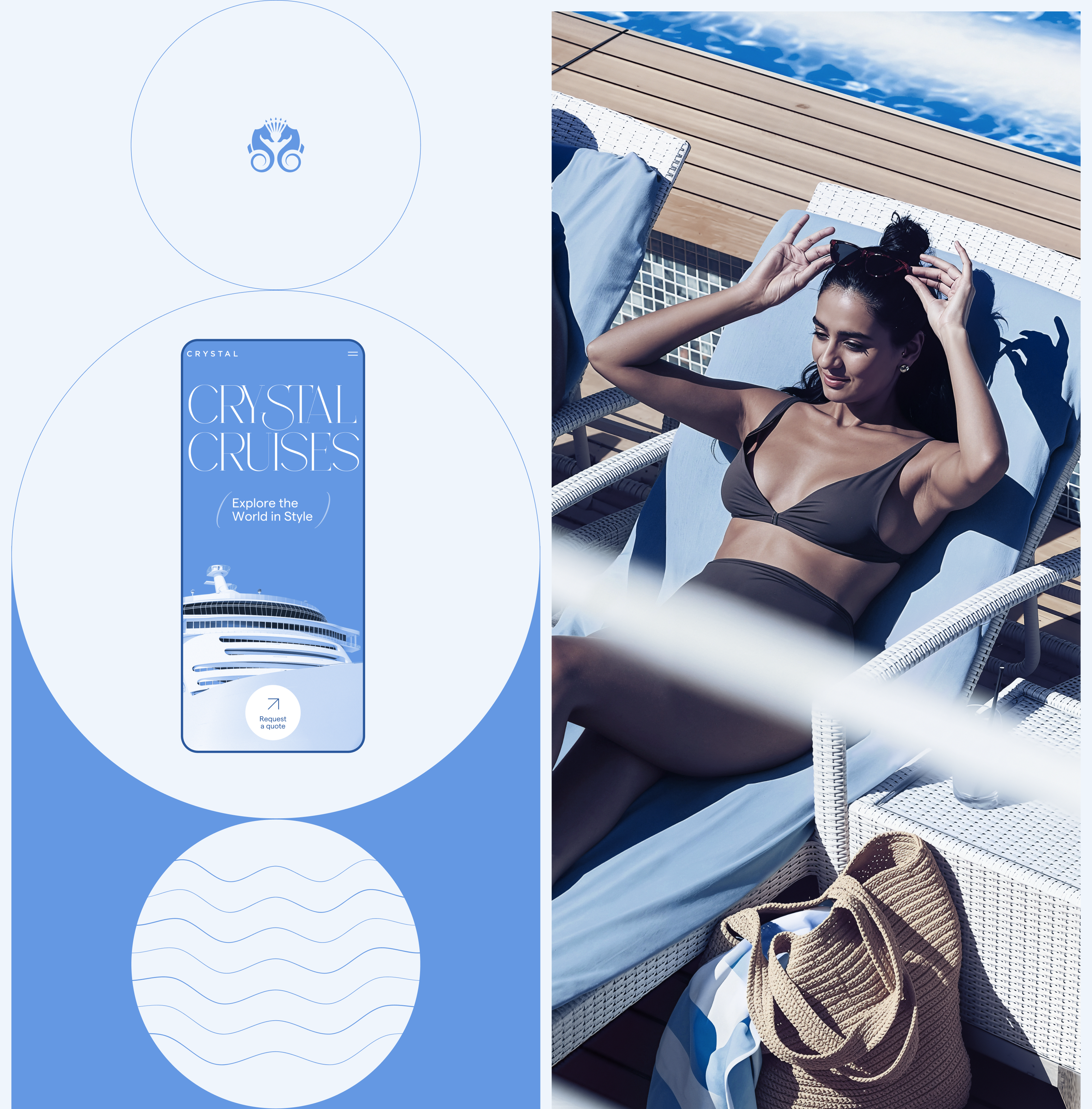 Crystal Cruises | Landing page | Redesign — Изображение №4 — Интерфейсы, Брендинг на Dprofile