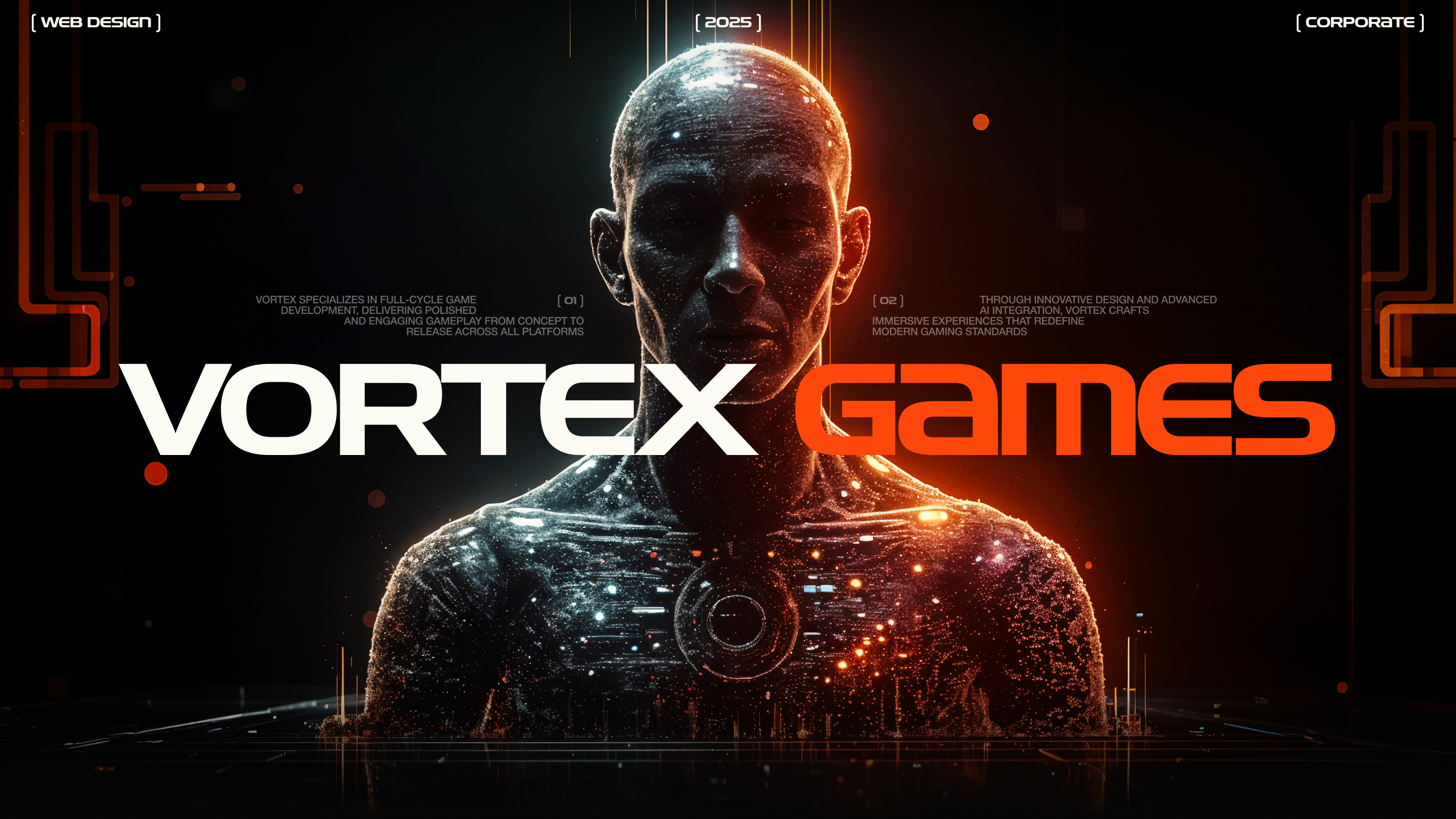 Vortex Games | Корпоративный сайт — Изображение №1 — Интерфейсы, Анимация на Dprofile