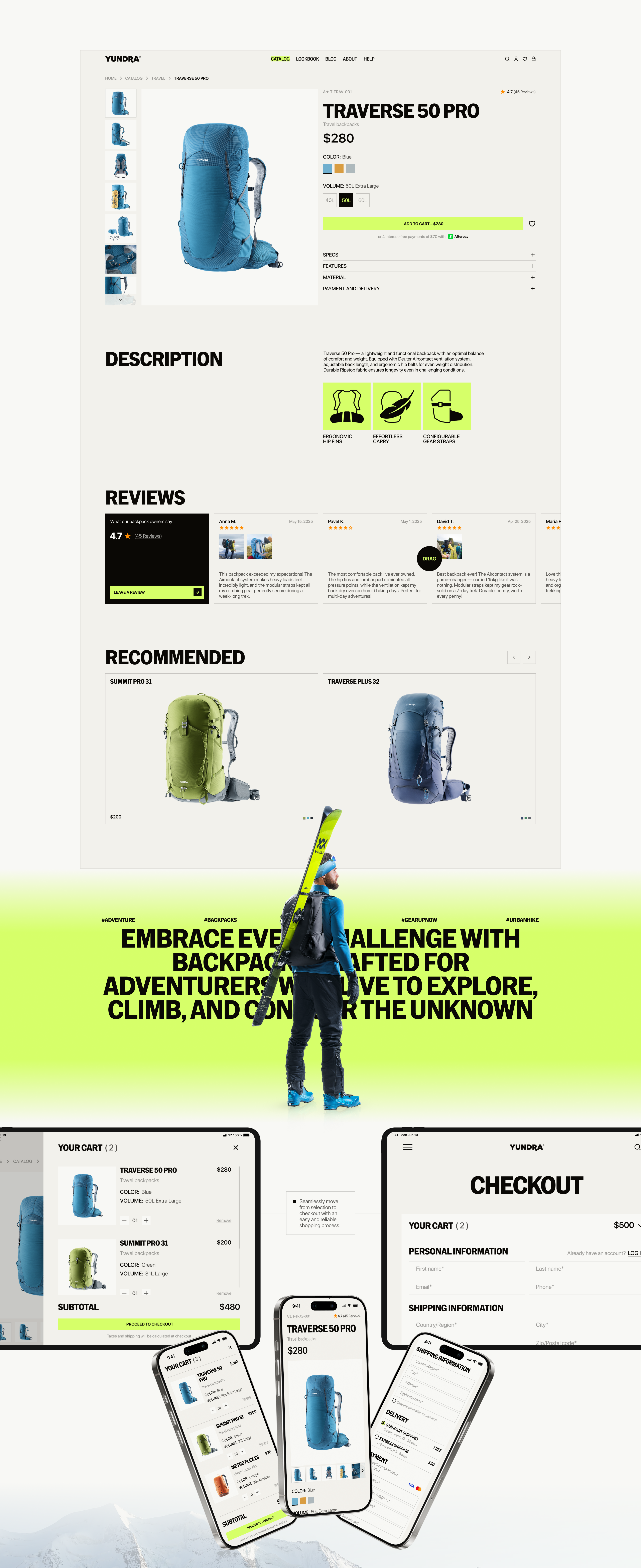 Yundra | E-commerce — Изображение №10 — Интерфейсы, Анимация на Dprofile