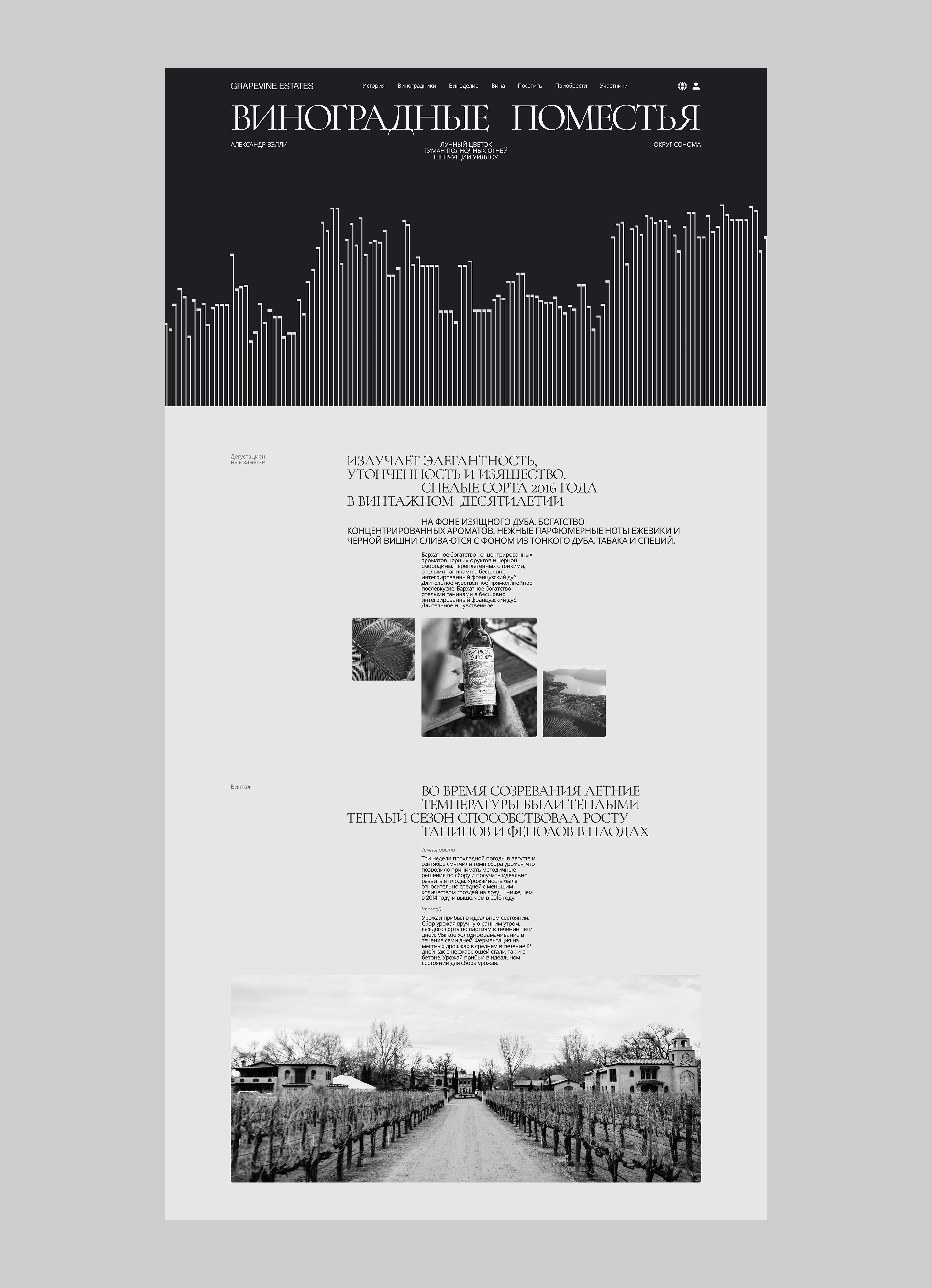 GRAPEVINE ESTATES — Изображение №5 — Интерфейсы на Dprofile