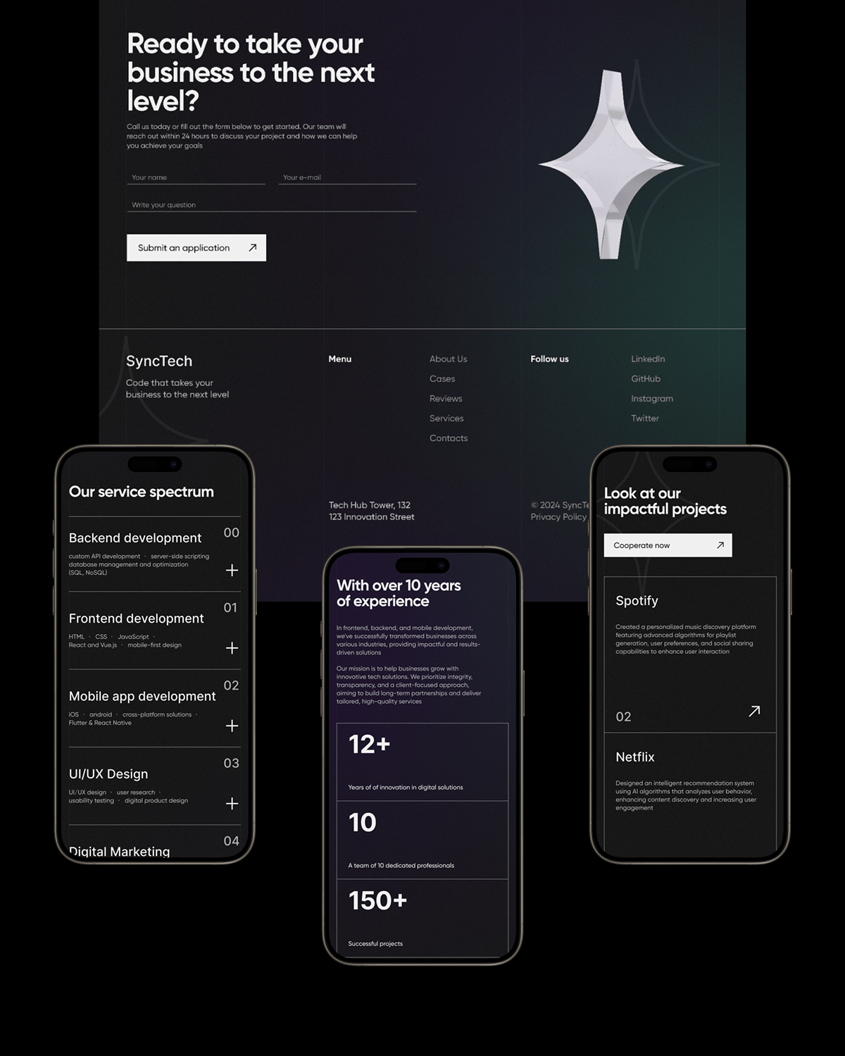 Сайт для диджитал-агентства | Landing page | UI/UX Design — Изображение №10 — Интерфейсы на Dprofile
