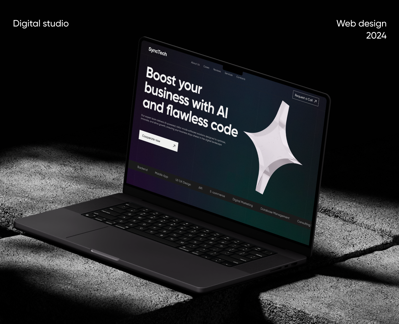 Сайт для диджитал-агентства | Landing page | UI/UX Design на Dprofile