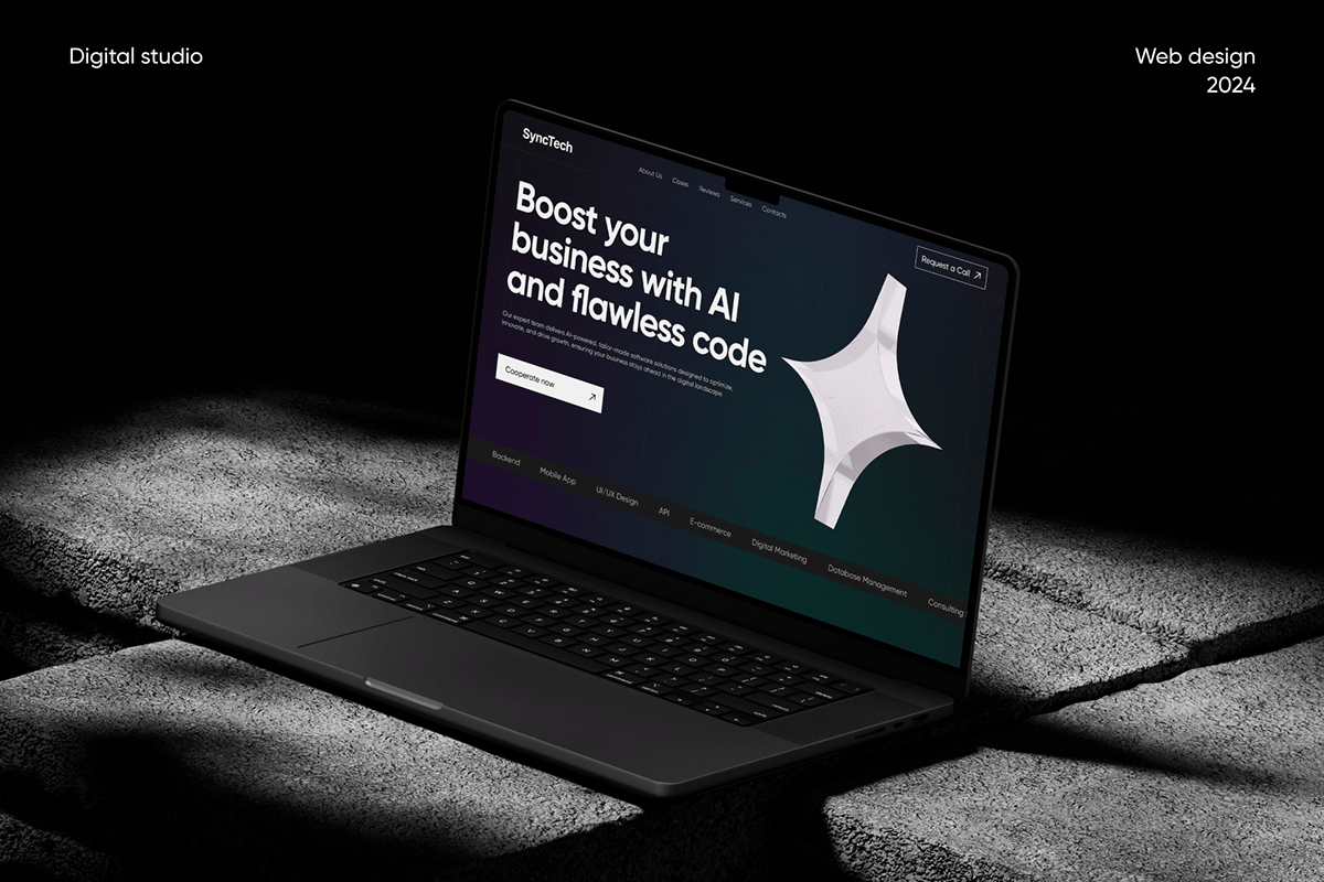 Сайт для диджитал-агентства | Landing page | UI/UX Design — Изображение №1 — Интерфейсы на Dprofile