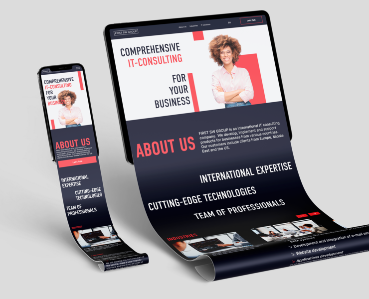 Redesign Landing Page FSWG — Интерфейсы на Dprofile