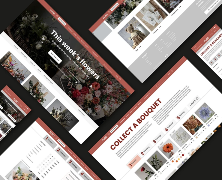 UX/UI Website Flower Shop — Интерфейсы на Dprofile
