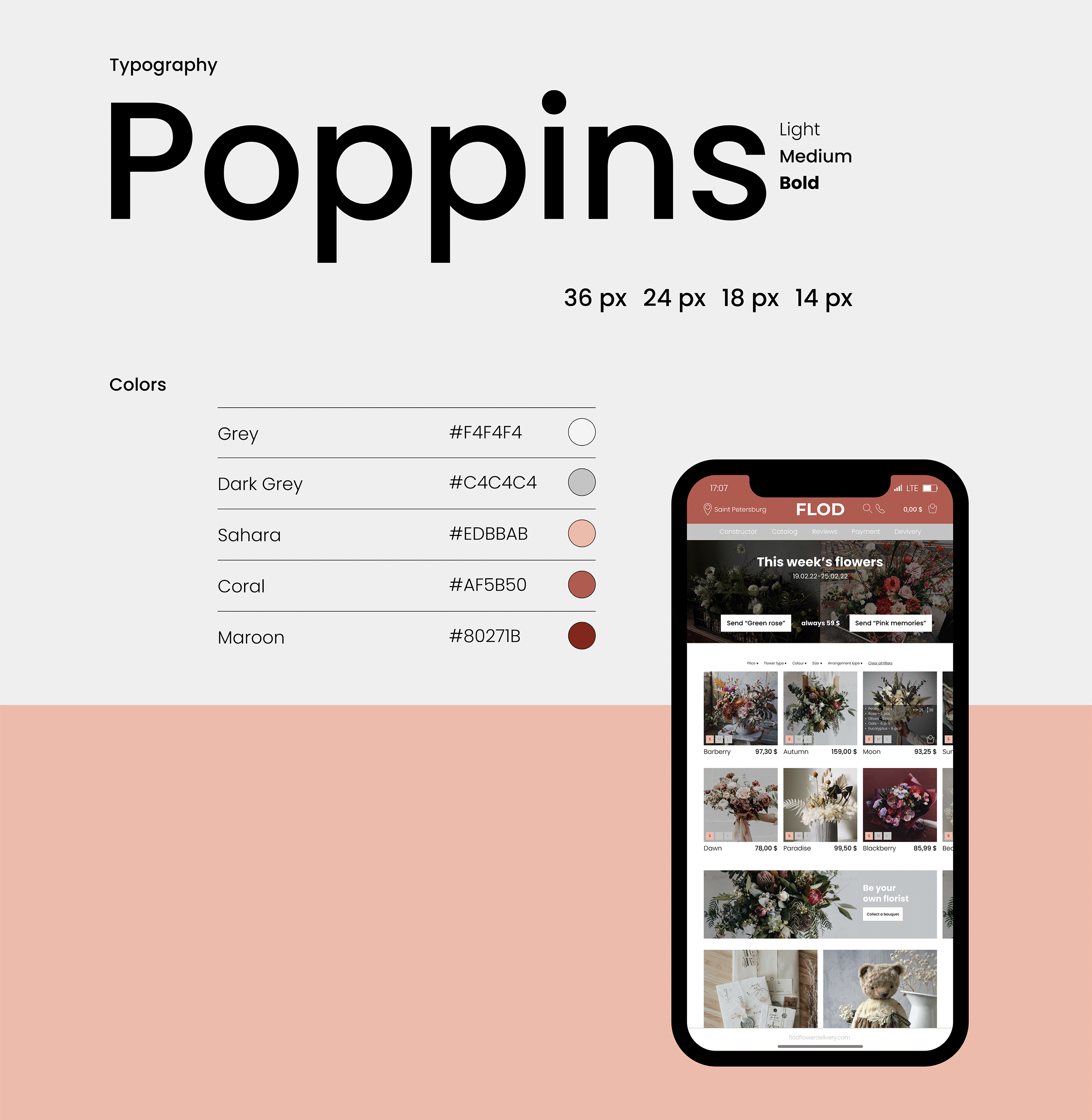 UX/UI Website Flower Shop — Изображение №3 — Интерфейсы на Dprofile