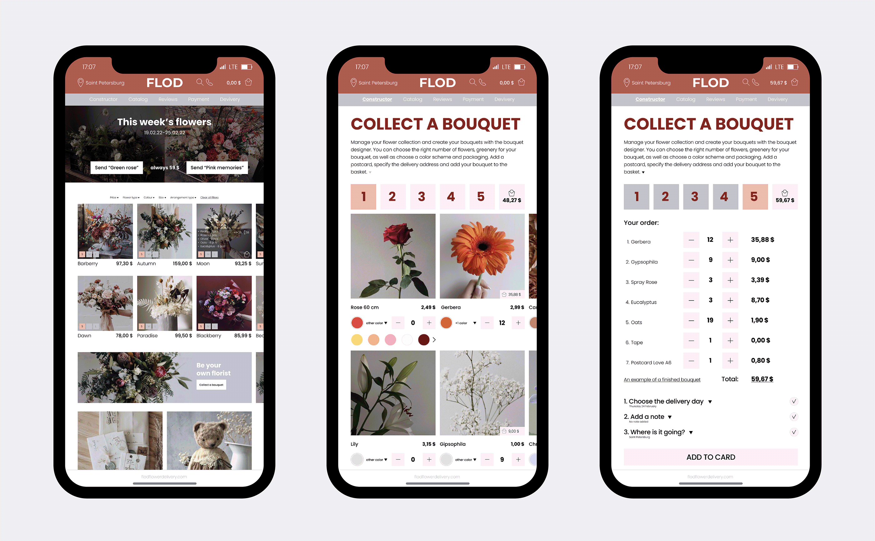 UX/UI Website Flower Shop — Изображение №7 — Интерфейсы на Dprofile
