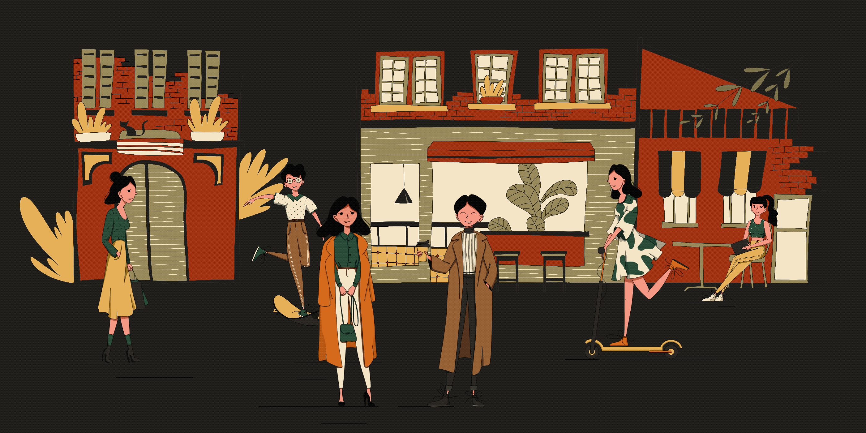 Flat character illustration — Изображение №10 — Иллюстрация на Dprofile