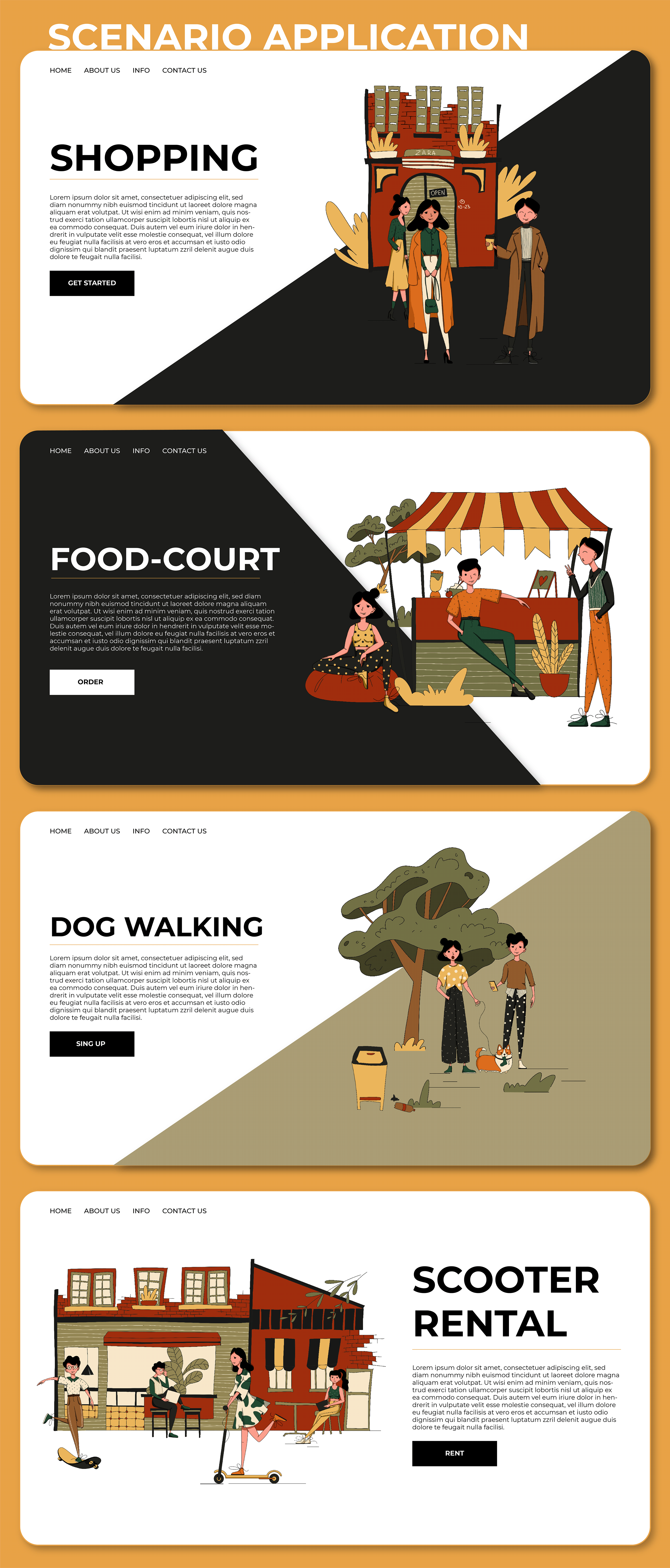 Flat character illustration — Изображение №11 — Иллюстрация на Dprofile