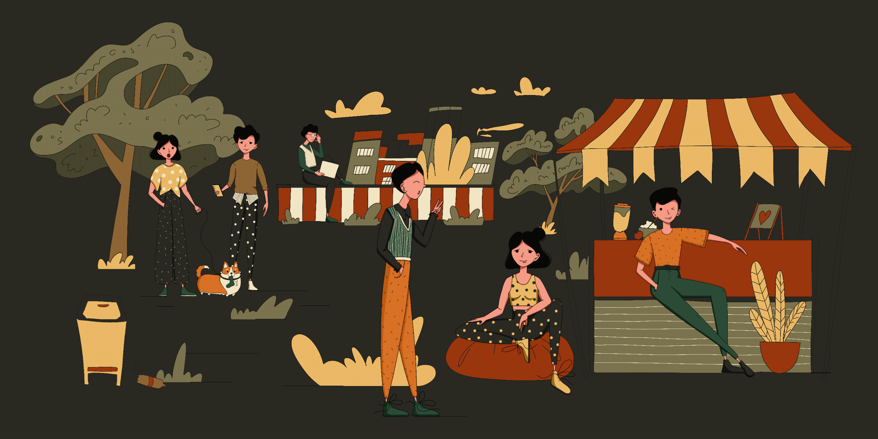 Flat character illustration — Изображение №8 — Иллюстрация на Dprofile