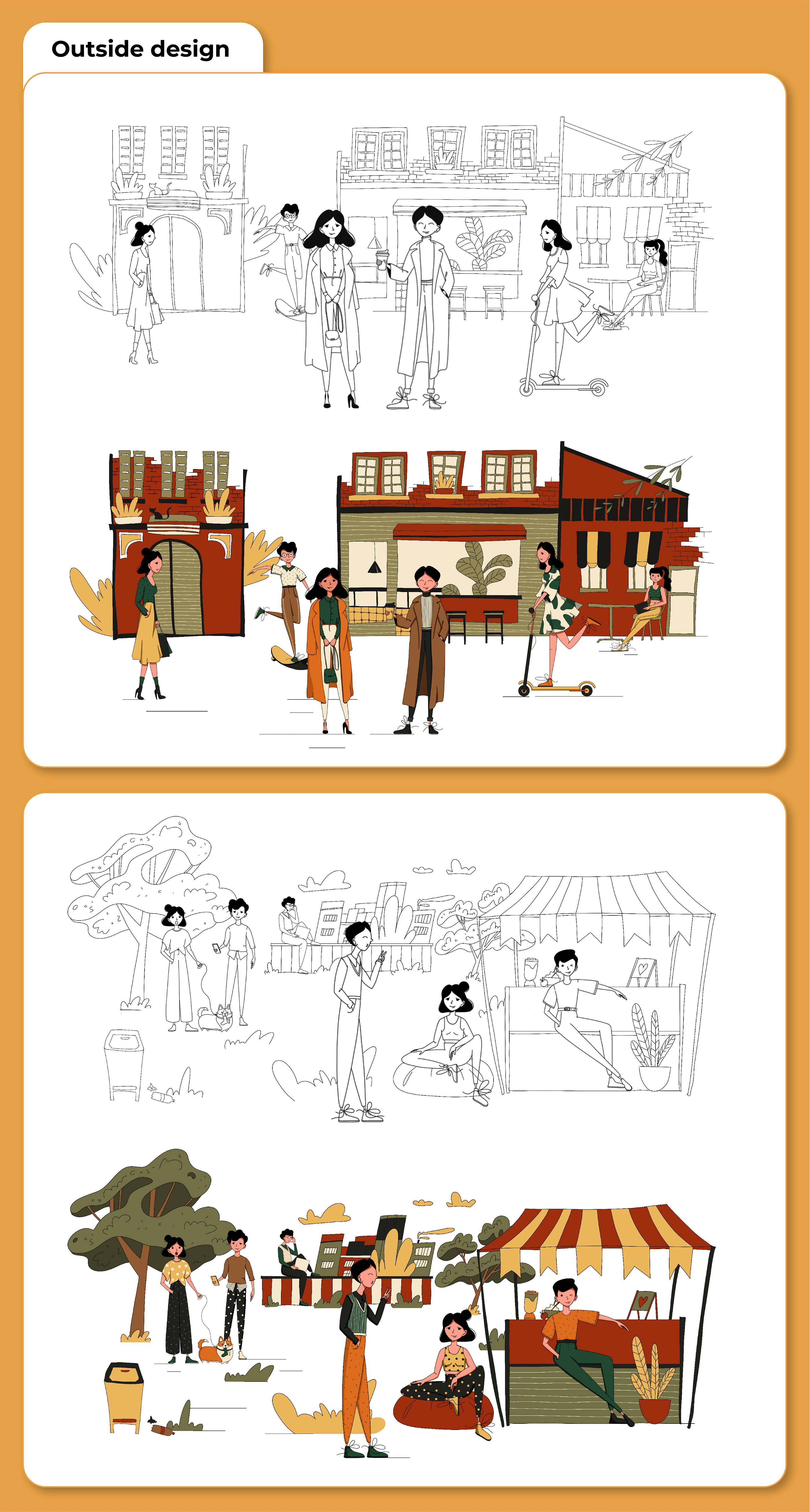 Flat character illustration — Изображение №9 — Иллюстрация на Dprofile