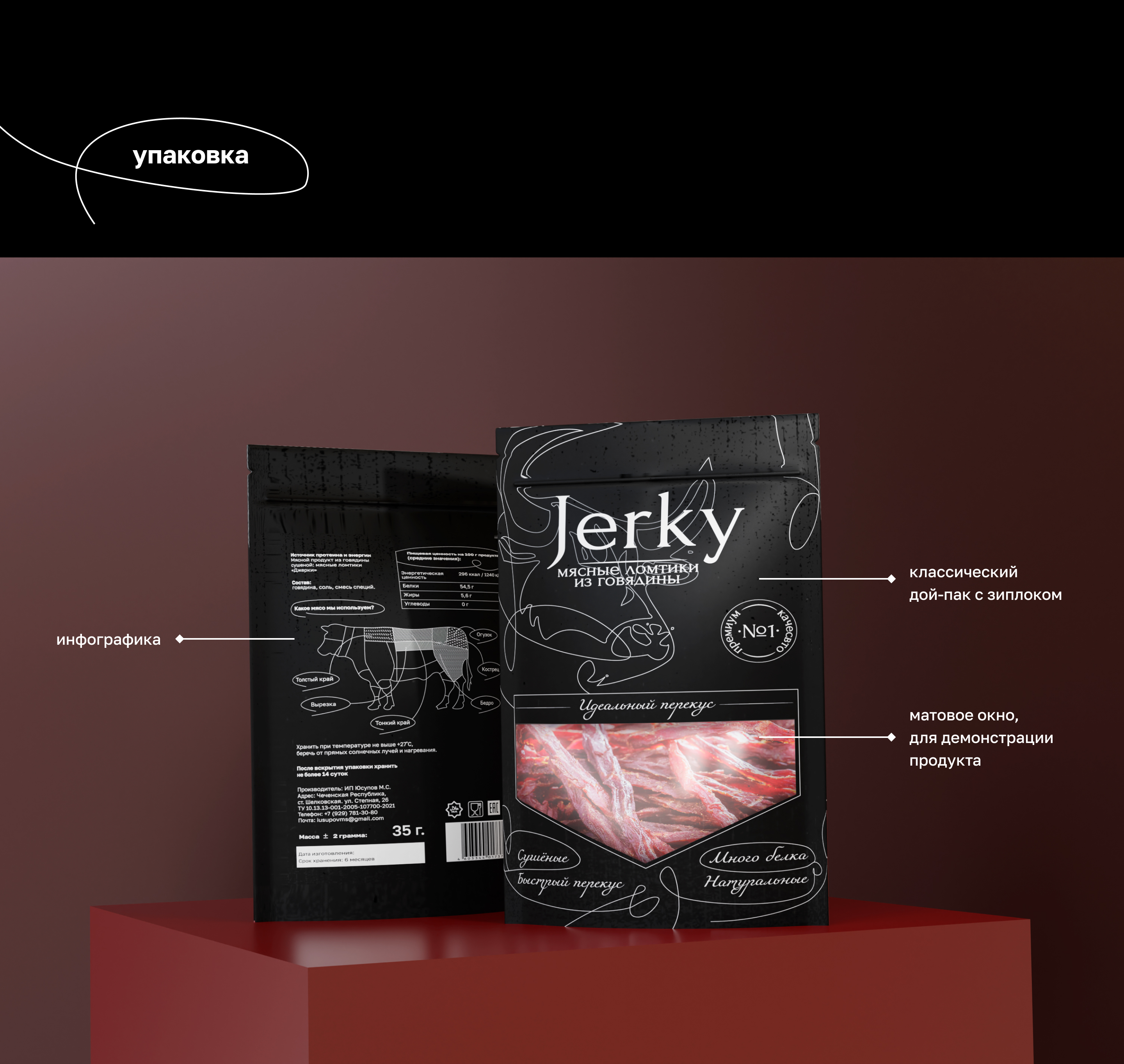Дизайн упаковки для вяленого мяса — Изображение №4 — Брендинг, Графика на Dprofile