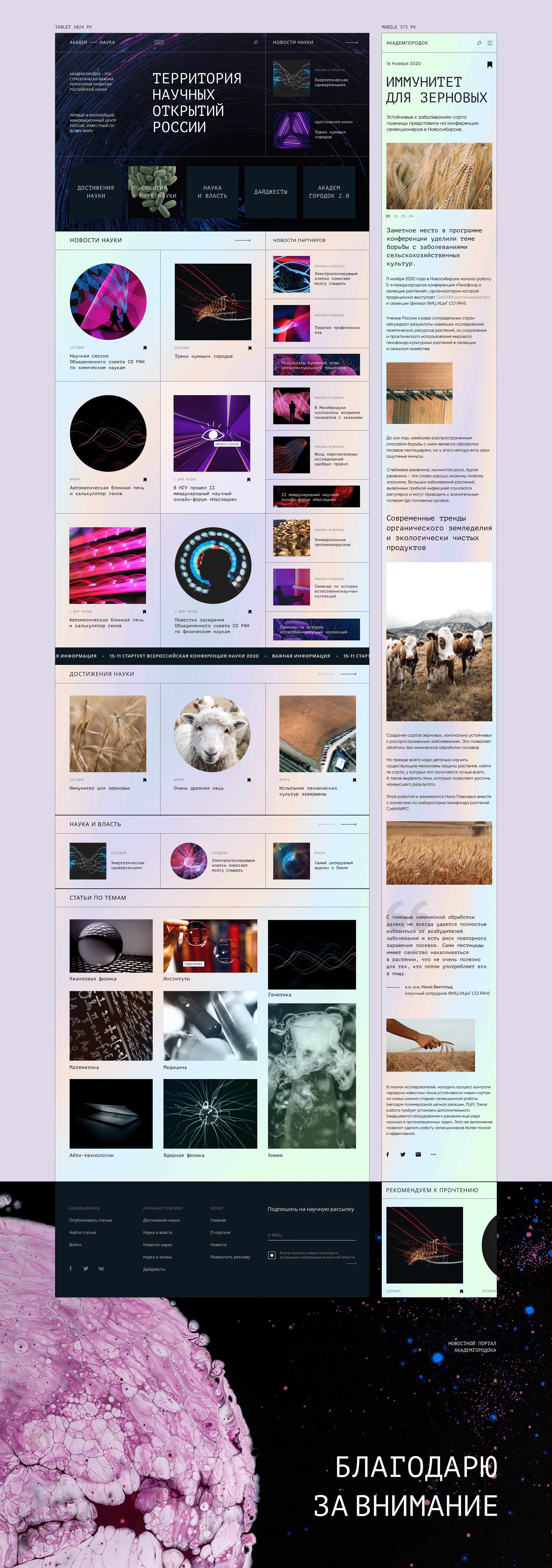 UX/UI дизайн для информационного портала — Изображение №7 — Интерфейсы, Брендинг на Dprofile