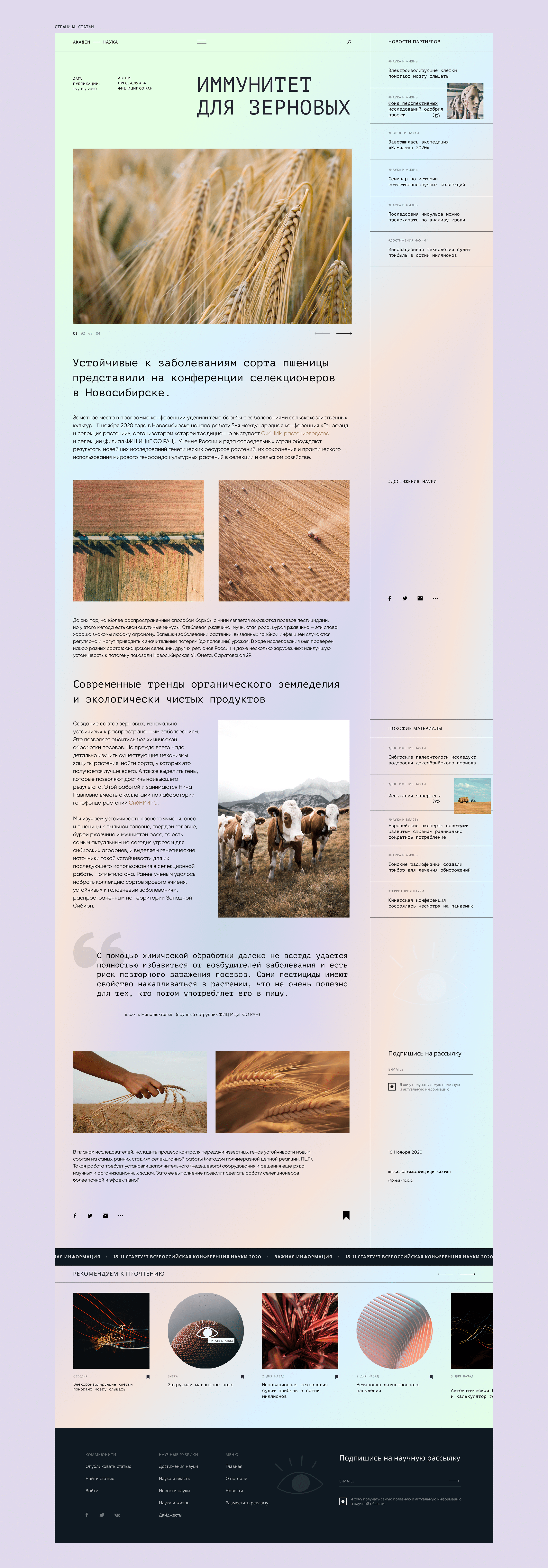 UX/UI дизайн для информационного портала — Изображение №6 — Интерфейсы, Брендинг на Dprofile
