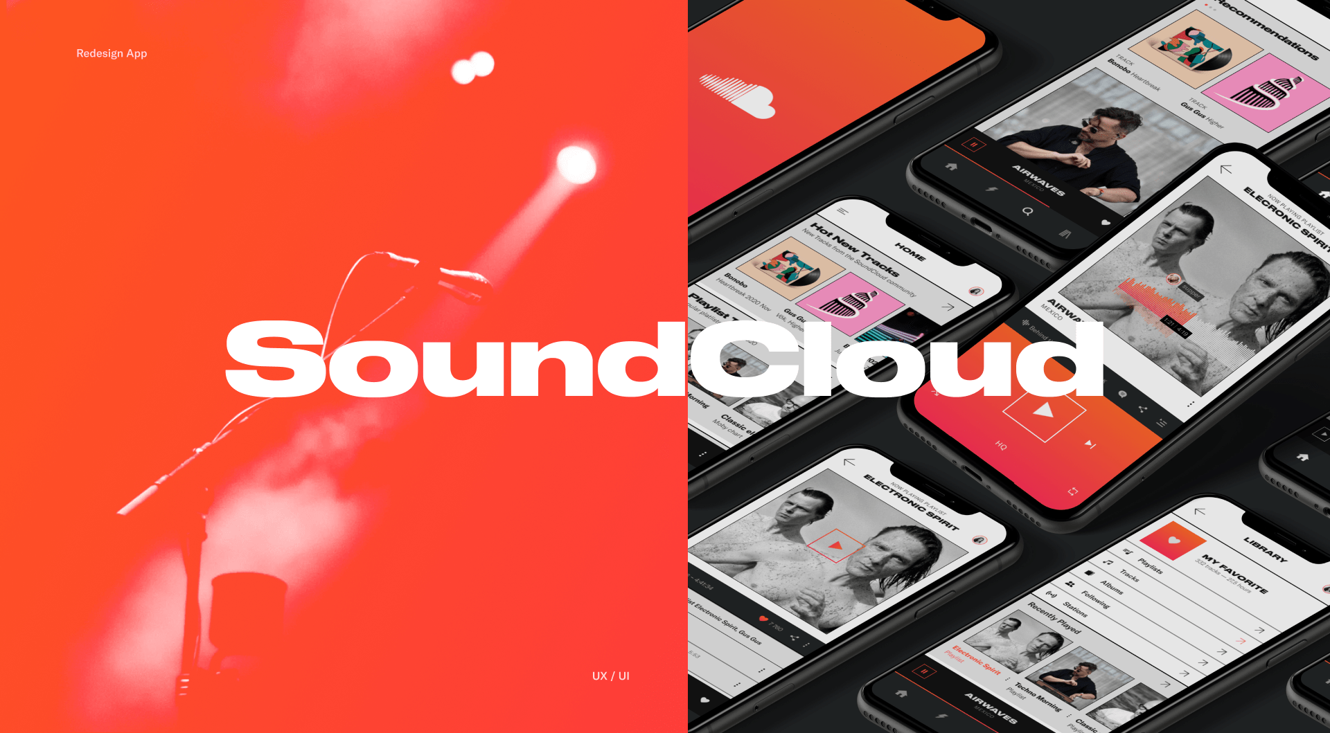SoundCloud Redesign Mobile App Concept — Изображение №1 — Интерфейсы, Брендинг на Dprofile