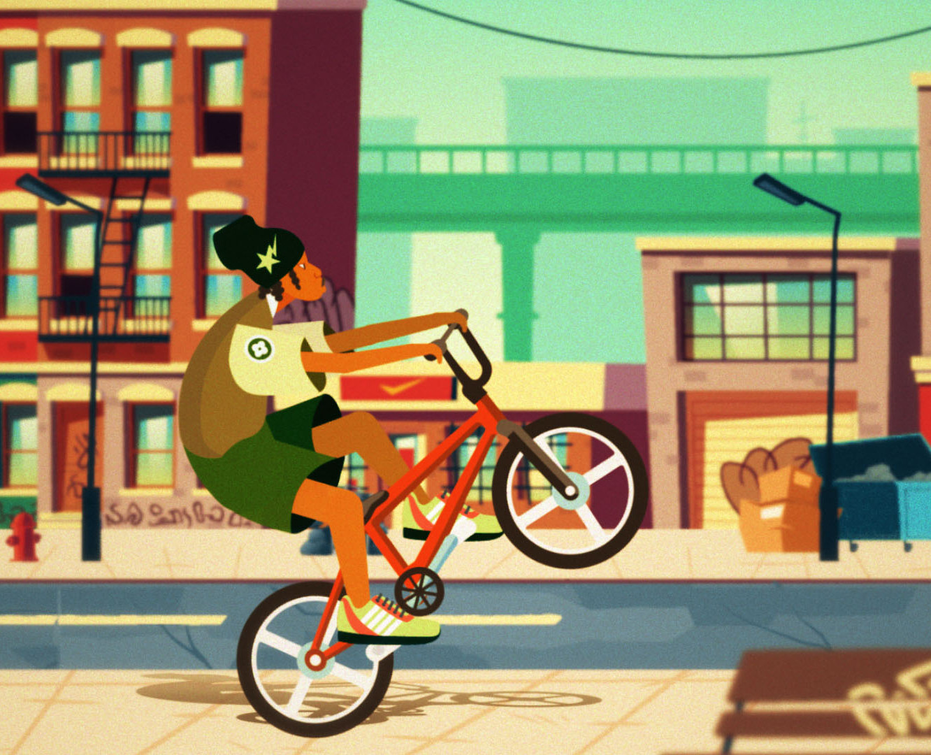 Bicycle Animation | Анимация персонажа на велосипеде — Иллюстрация, Анимация на Dprofile