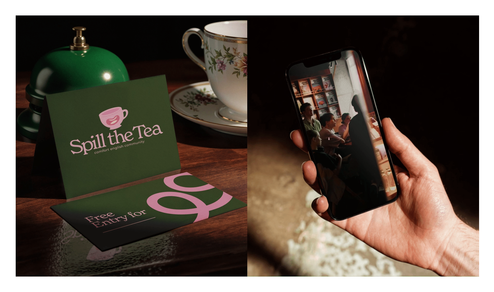 Branding Spill the Tea | Брендбук для коммьюнити английского — Изображение №3 — Брендинг на Dprofile