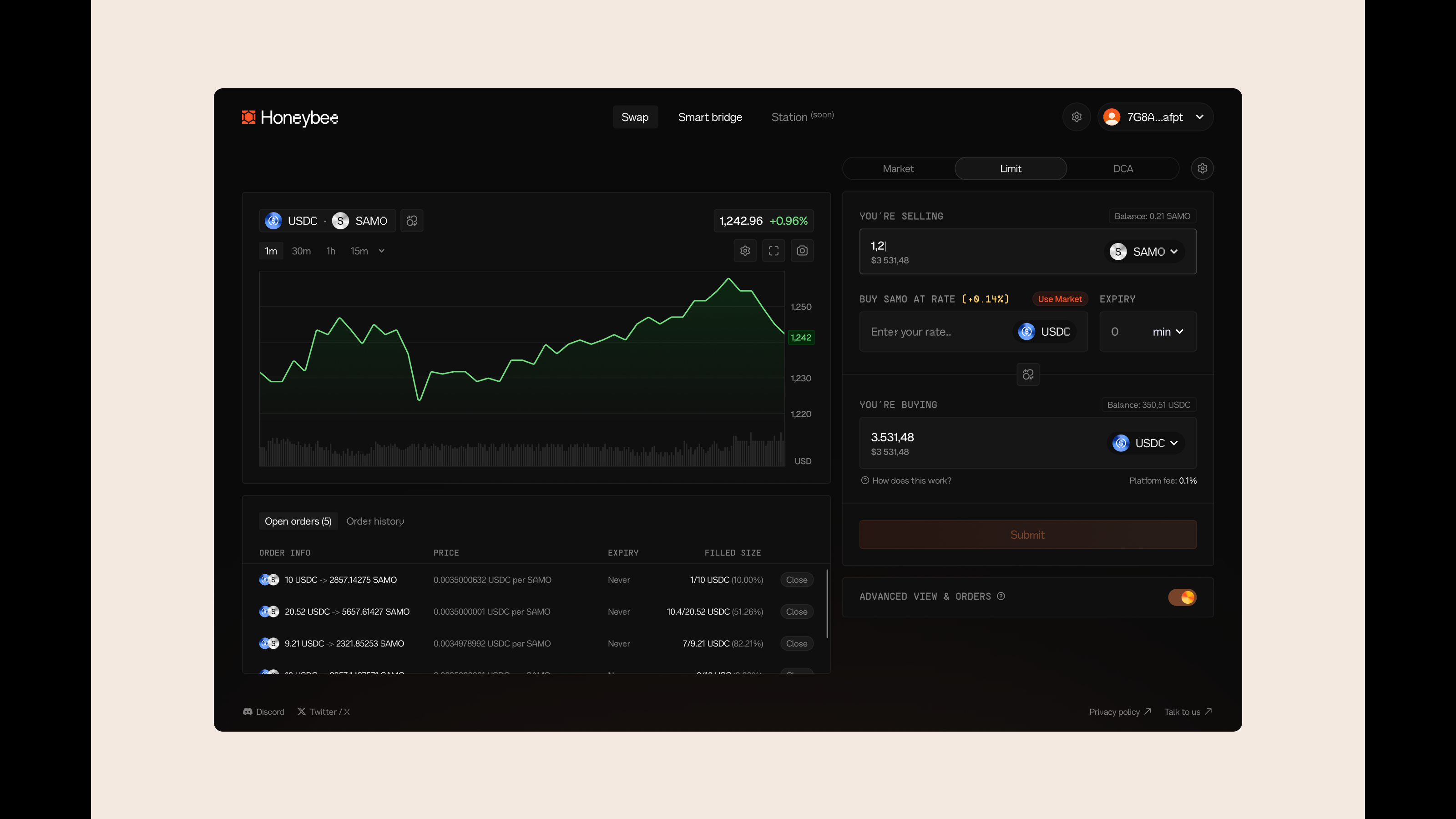 Honeybee / Обменник криптовалюты — Изображение №3 — Интерфейсы, Брендинг на Dprofile