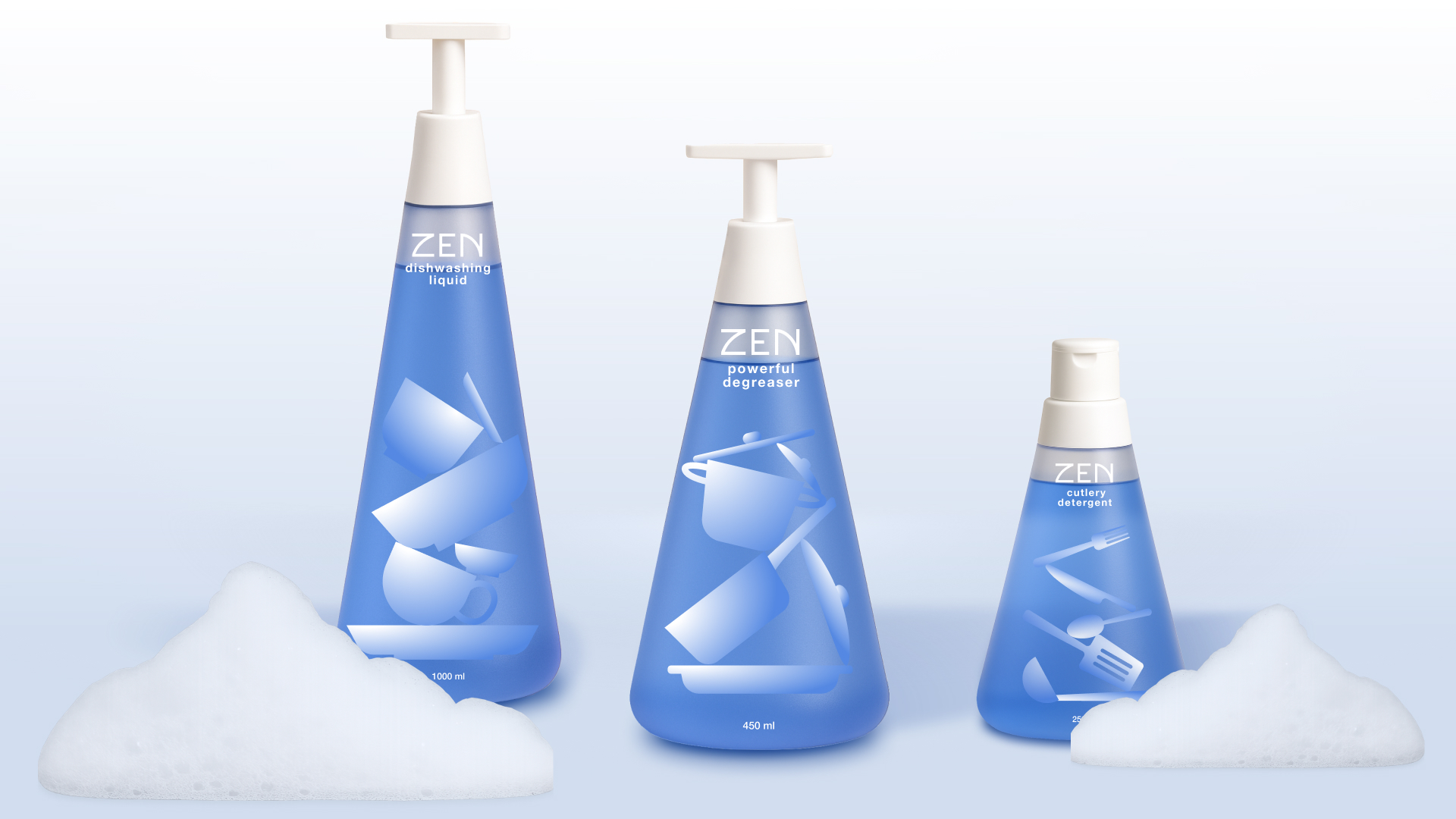 ZEN — dishwashing liquid — Изображение №2 — Брендинг на Dprofile