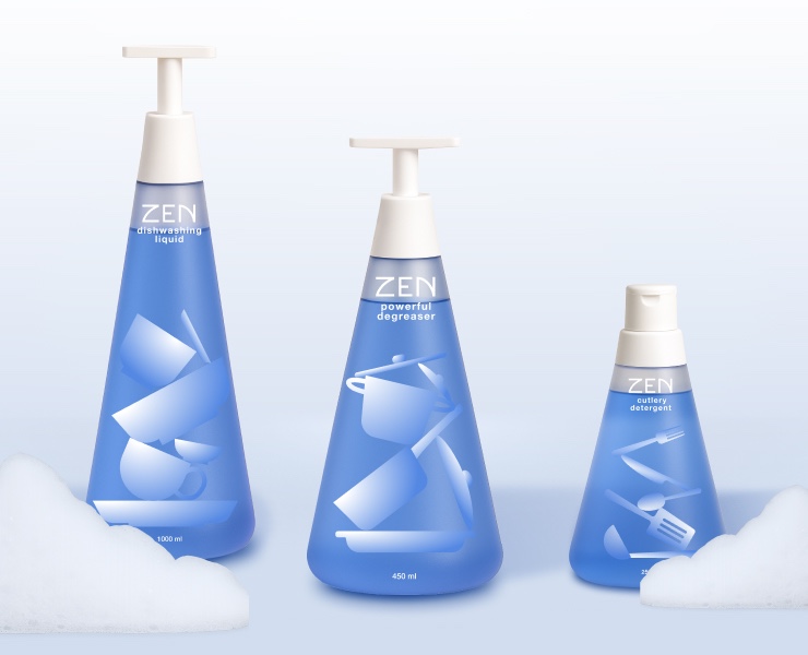 ZEN — dishwashing liquid — Брендинг на Dprofile