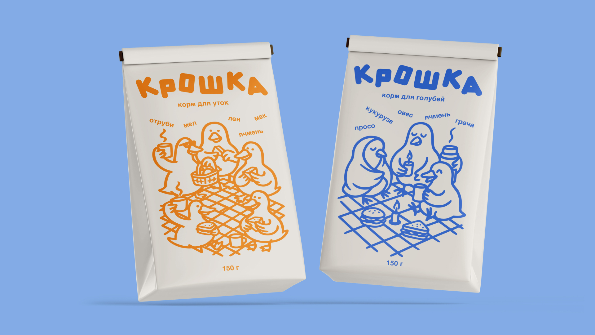 Крошка — корм для птиц — Изображение №5 — Брендинг, Графика на Dprofile