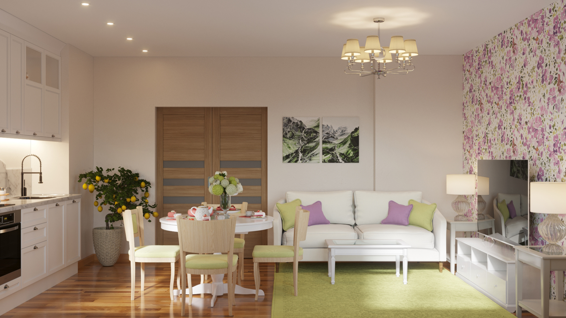 2-комн.кв., ЖК "Грибоедов" г. Ижевск — Изображение №4 — 3D на Dprofile