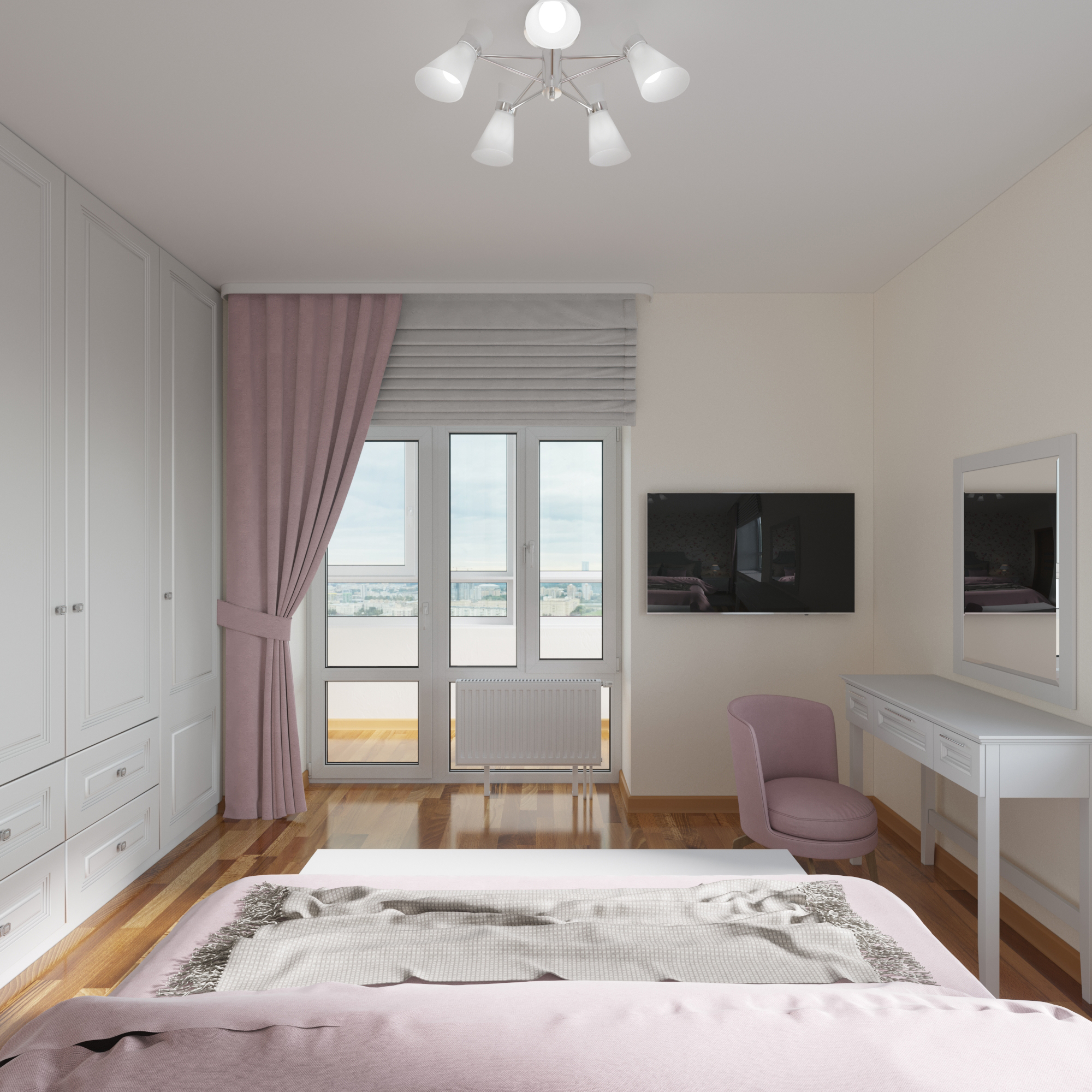 2-комн.кв., ЖК "Грибоедов" г. Ижевск — Изображение №9 — 3D на Dprofile