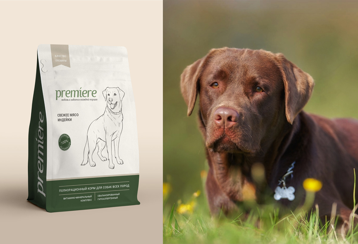 Premiere—логотип & дизайн упаковки корма — Изображение №5 — Брендинг на Dprofile