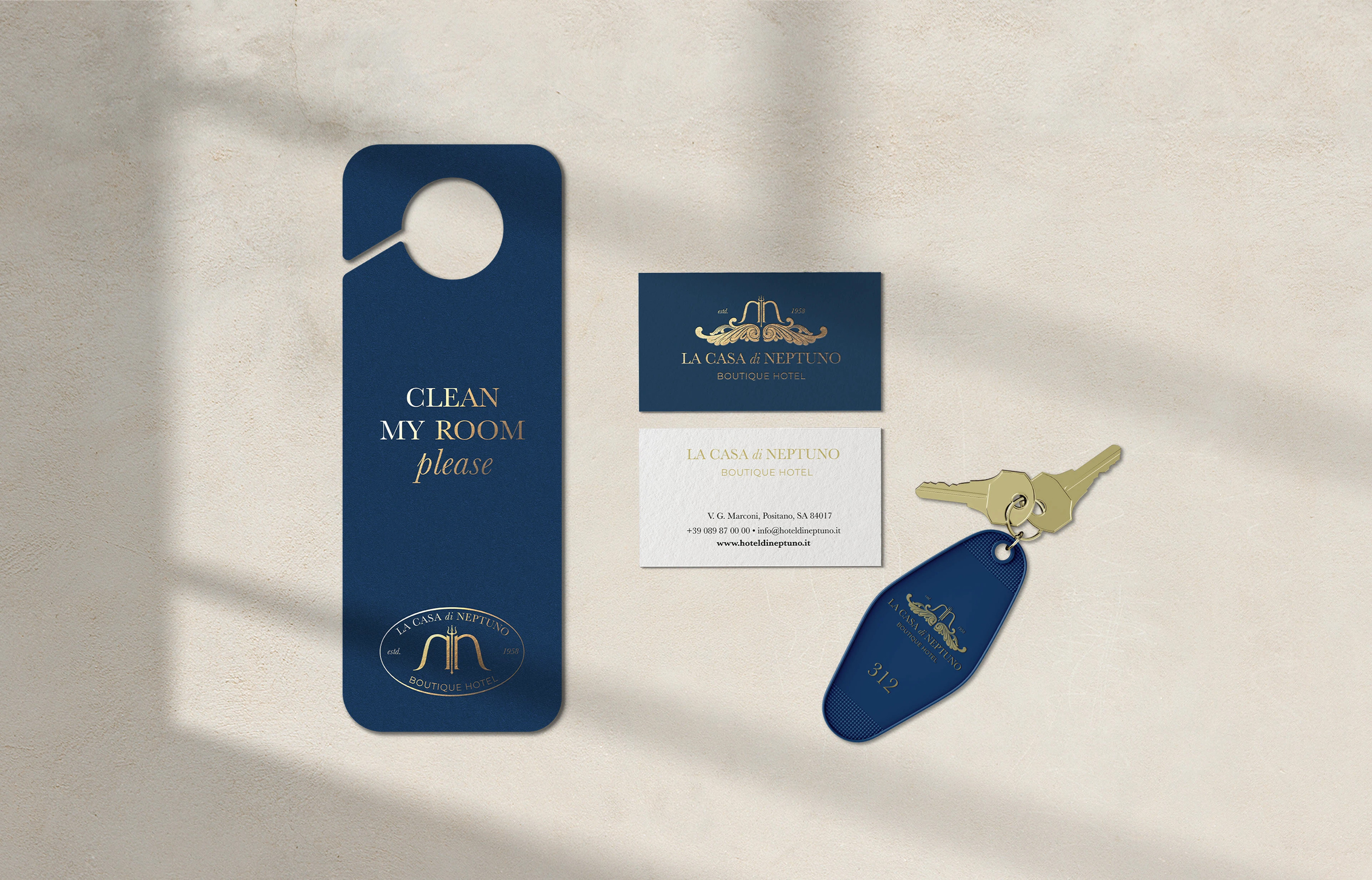 La casa di Neptuno boutique hotel brand identity — Изображение №6 — Брендинг на Dprofile