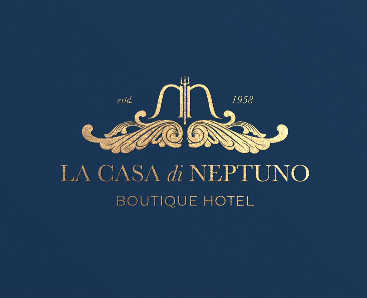 La casa di Neptuno boutique hotel brand identity на Dprofile