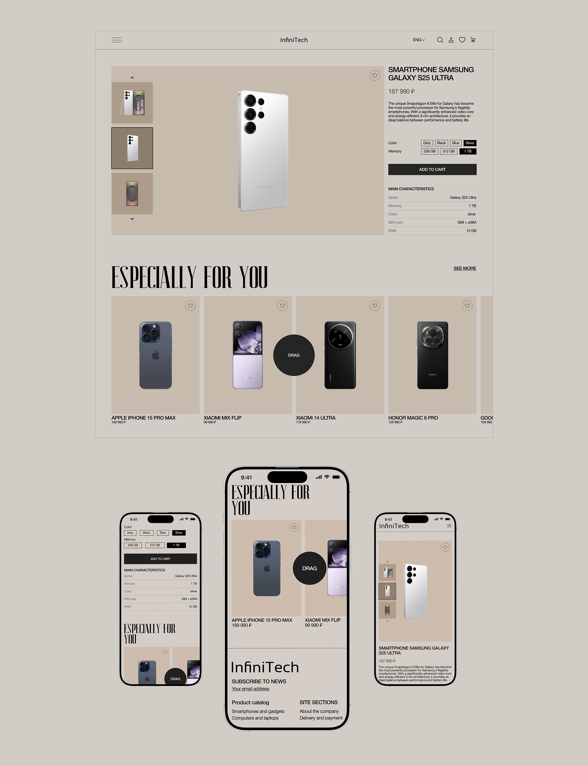 InfiTech | Online store — Изображение №5 — Интерфейсы на Dprofile