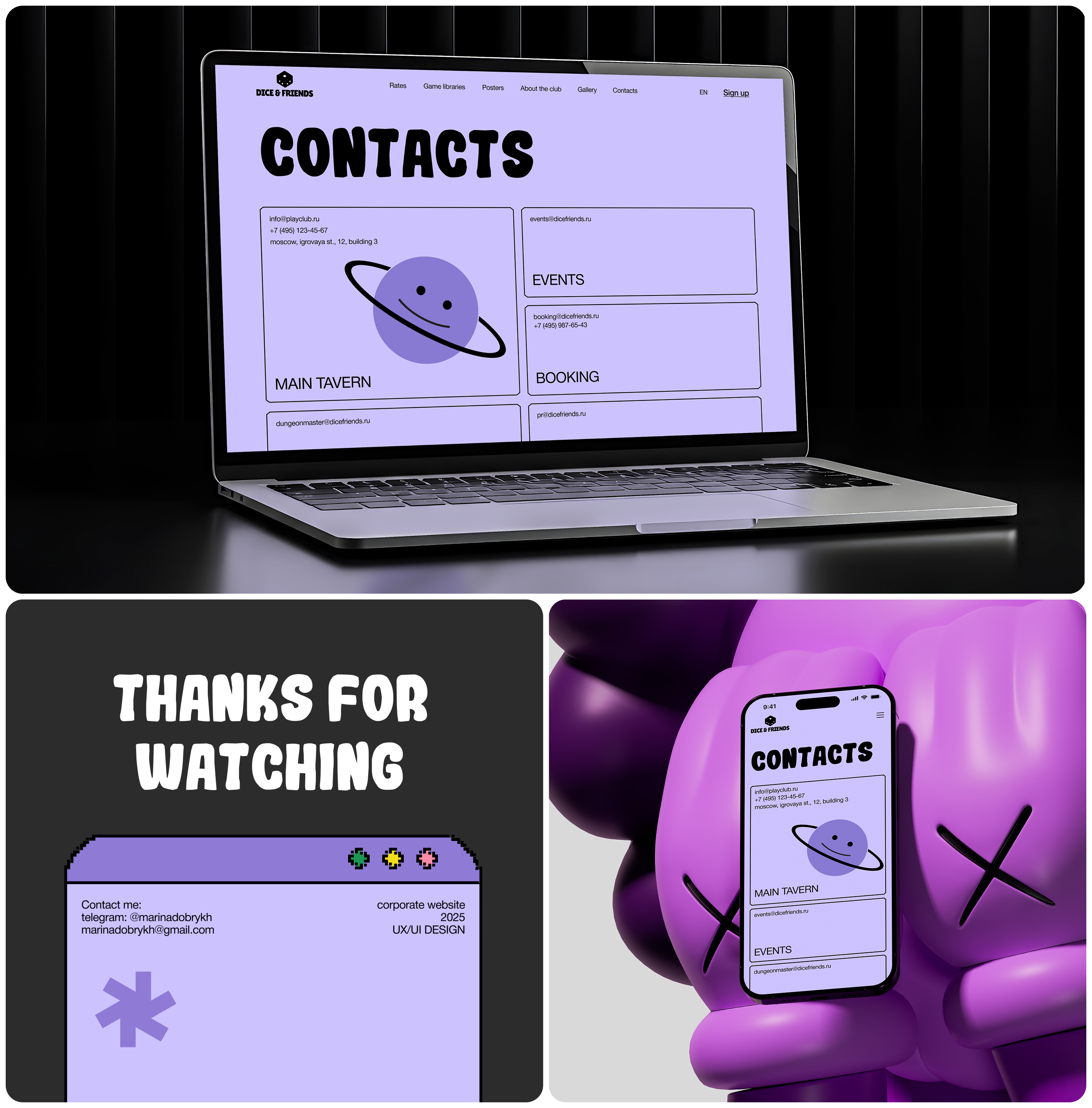 Dice&Friends| Corporate Website — Изображение №7 — Интерфейсы на Dprofile