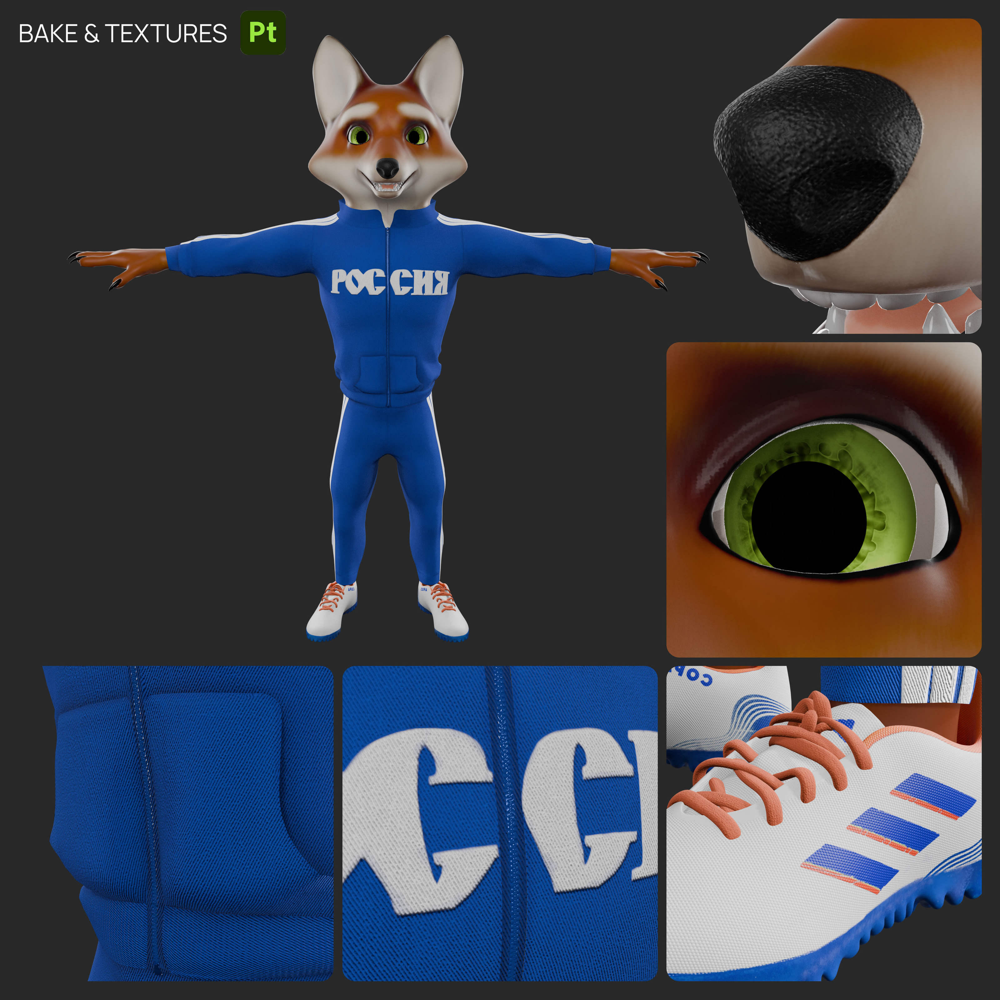 Fox | 3D character — Изображение №12 — 3D на Dprofile