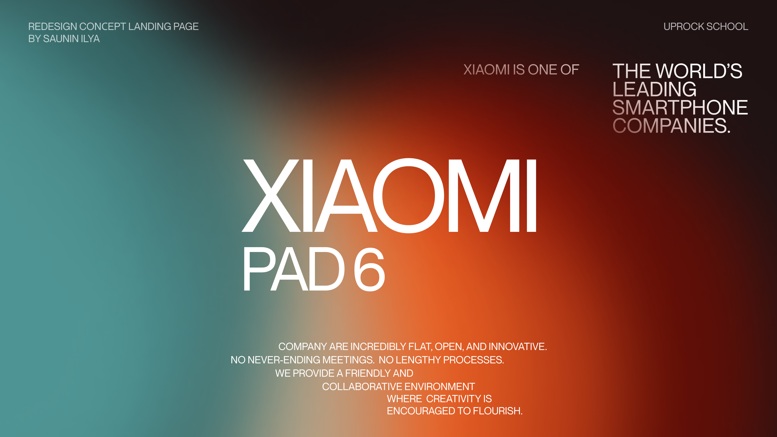 XIAOMI PAD 6 | Landing page redesign — Изображение №1 — Интерфейсы на Dprofile