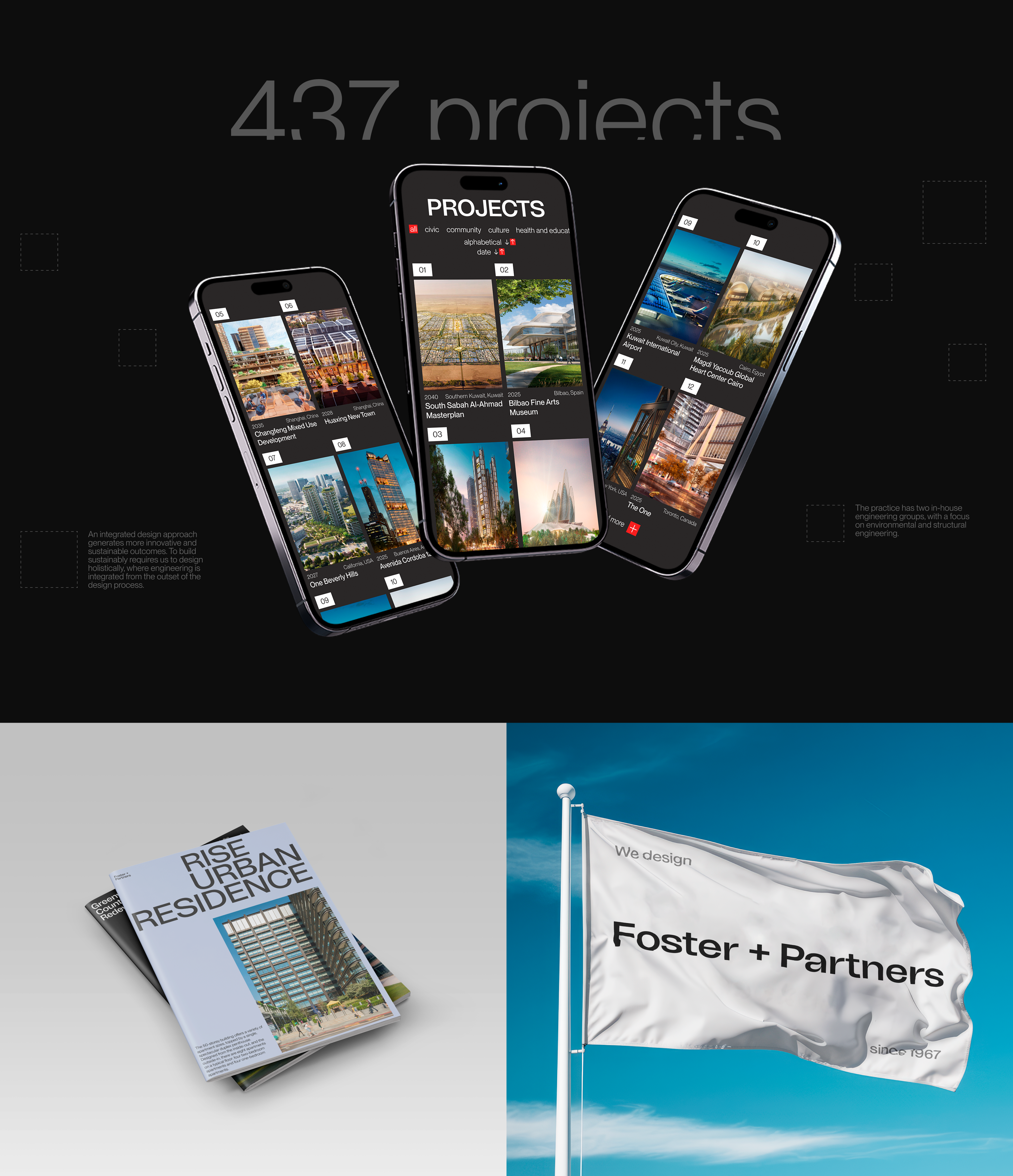 Foster and Partners | Corporate website redesign — Изображение №6 — Интерфейсы на Dprofile