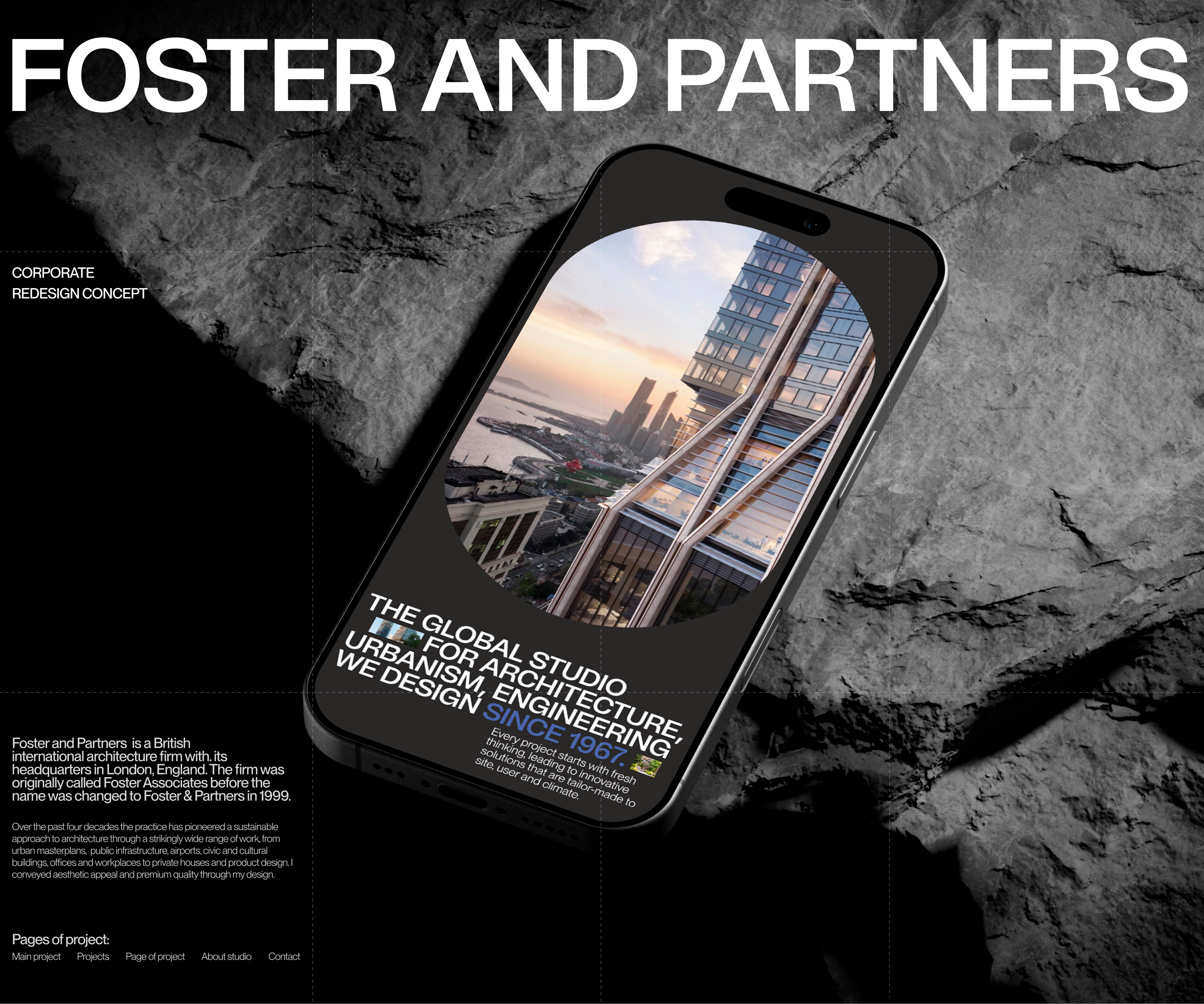 Foster and Partners | Corporate website redesign — Изображение №1 — Интерфейсы на Dprofile